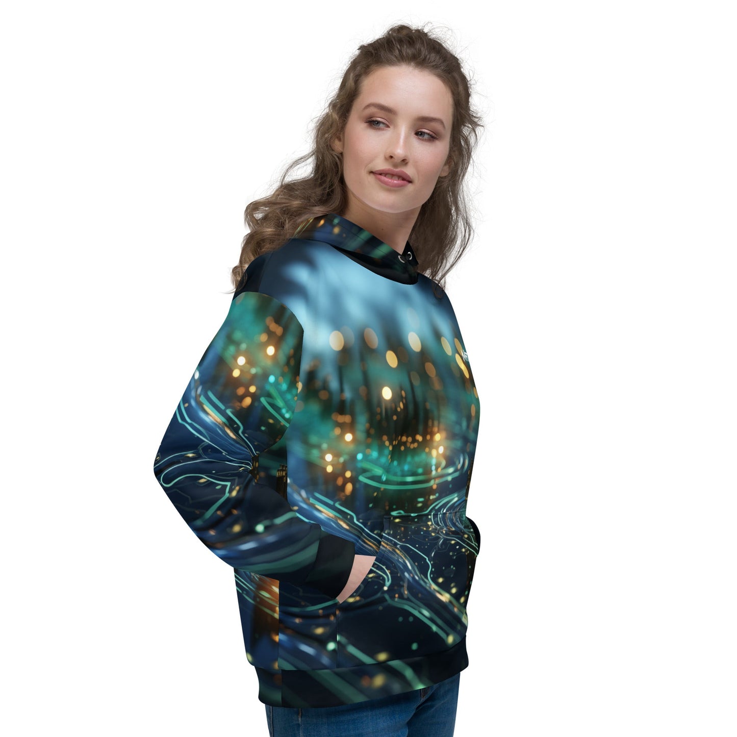 CyberTech Quantum GPU v5 - Unisex Hoodie by DarkByteGear