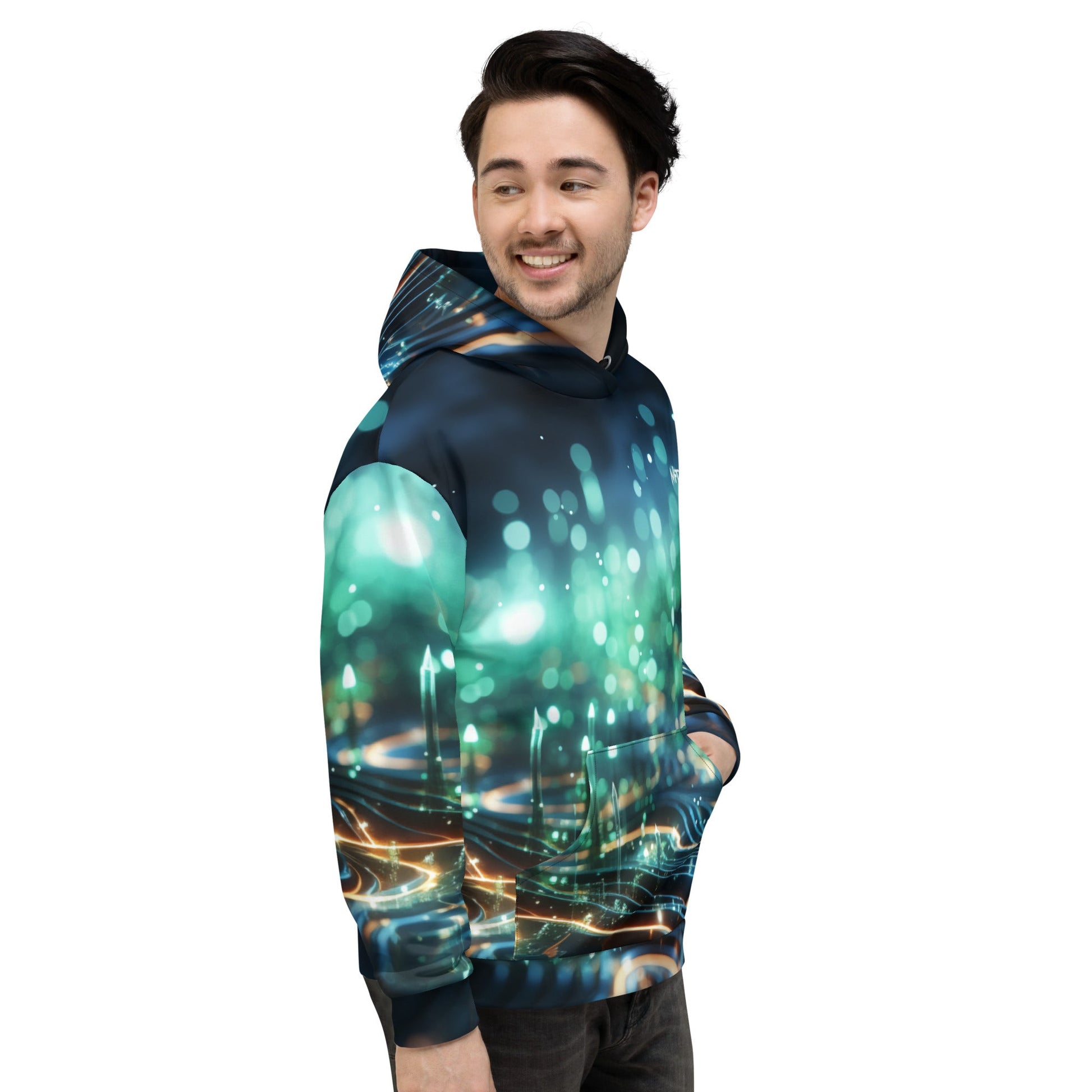 CyberTech Quantum GPU v7 - Unisex Hoodie by DarkByteGear