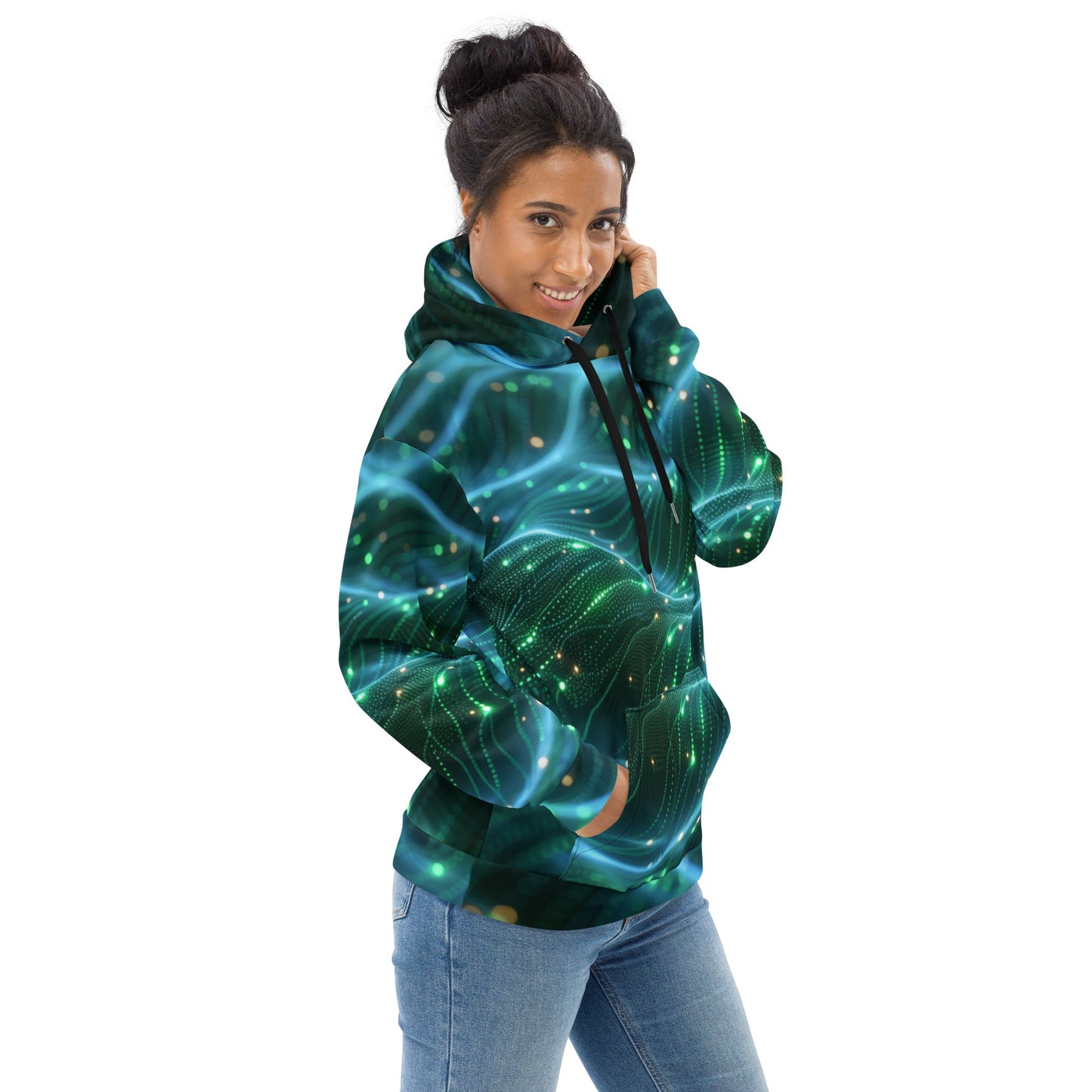 CyberTech Quantum GPU v12 - Unisex Hoodie by DarkByteGear