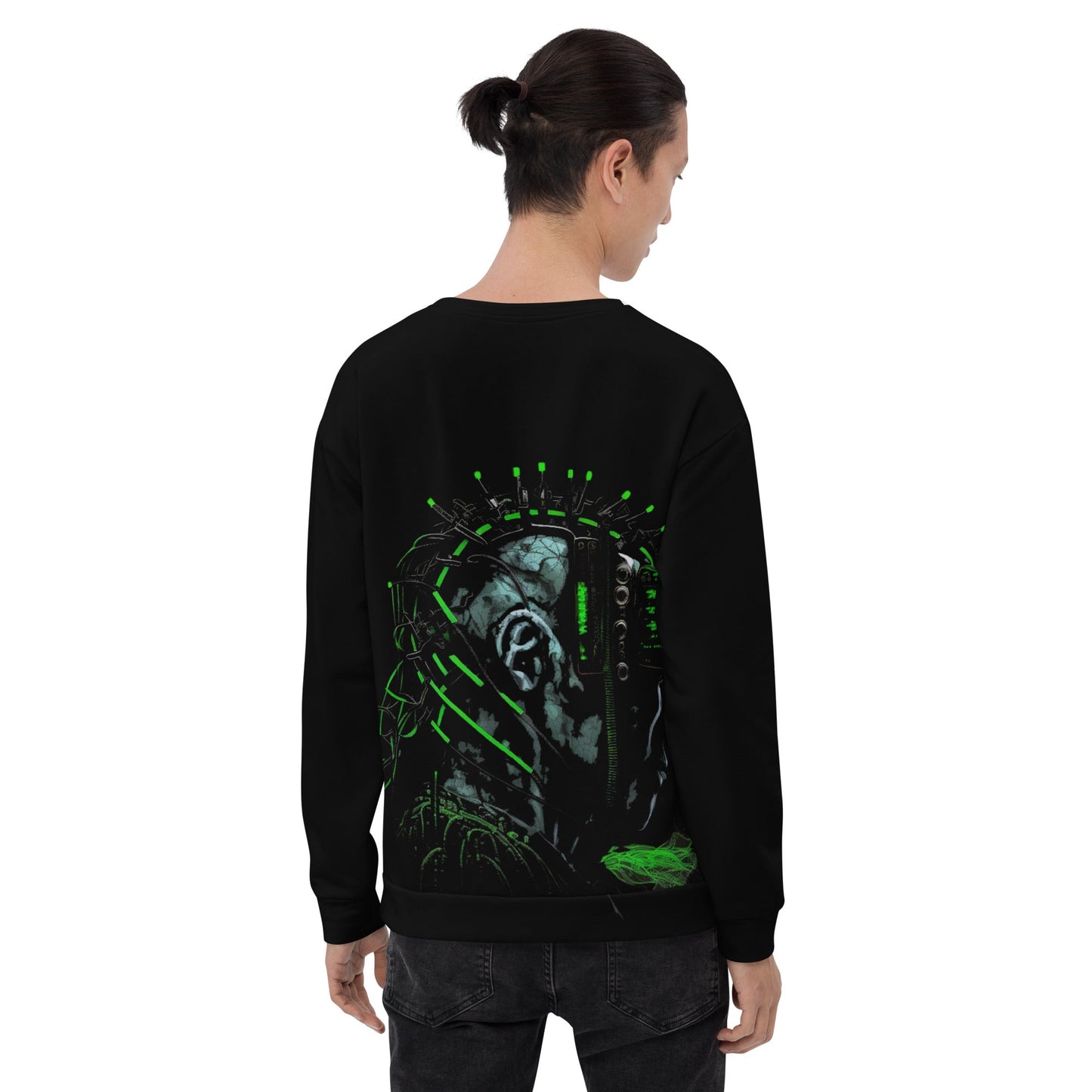 CyberWare Assassin V13 - Unisex Sweatshirt ( Back Print ) by DarkByteGear