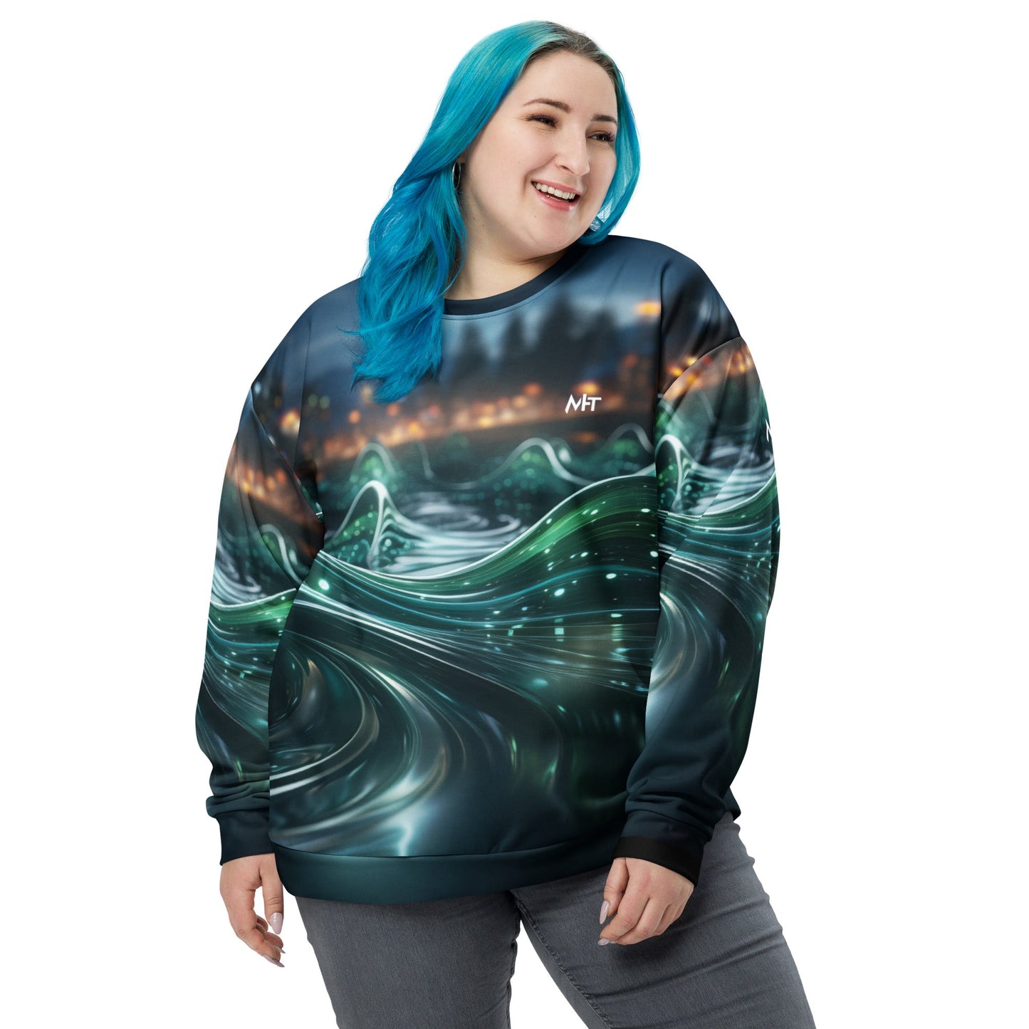 Neon AI V1 - Unisex Sweatshirt by DarkByteGear