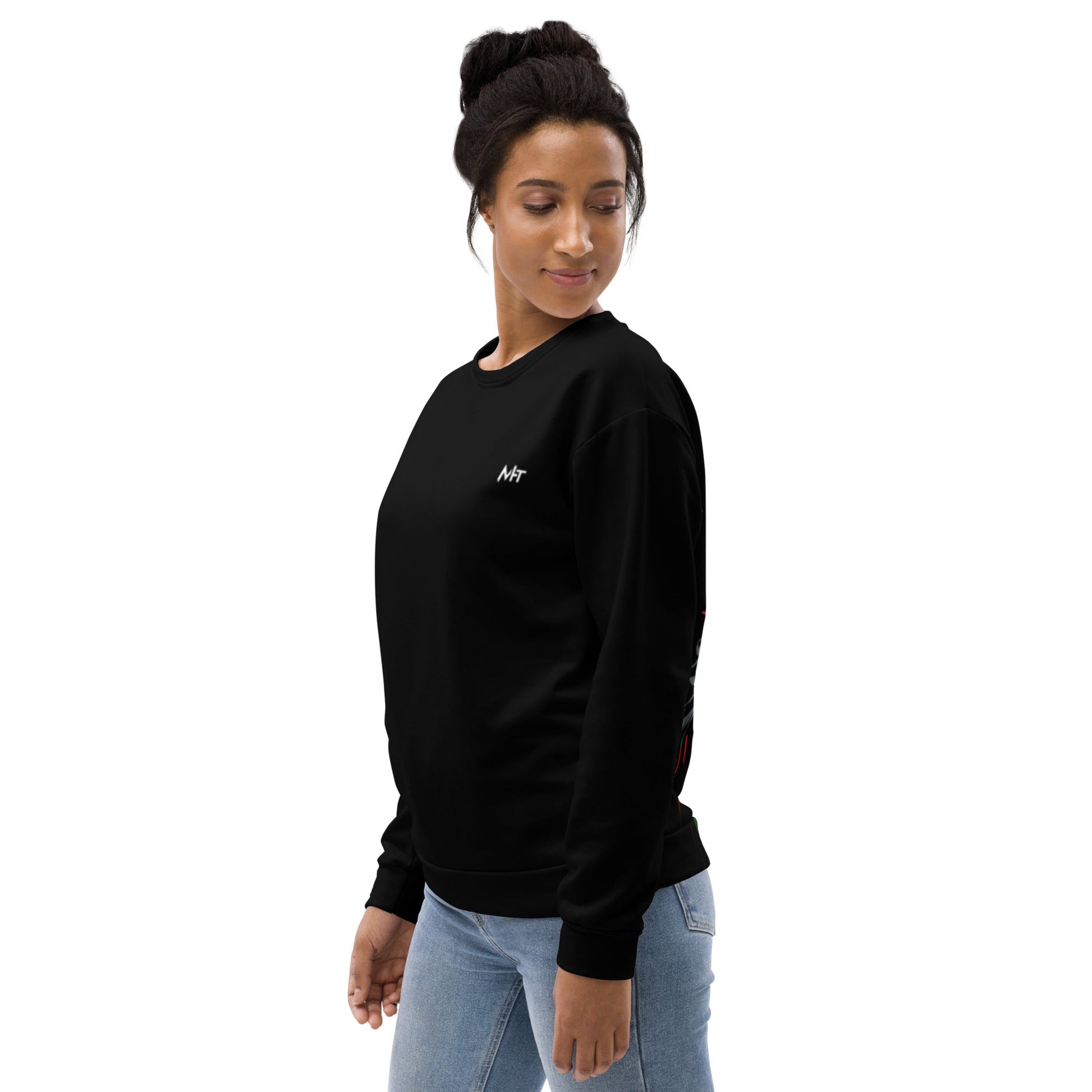 CyberWare Assassin V18 - Unisex Sweatshirt ( Back Print ) by DarkByteGear