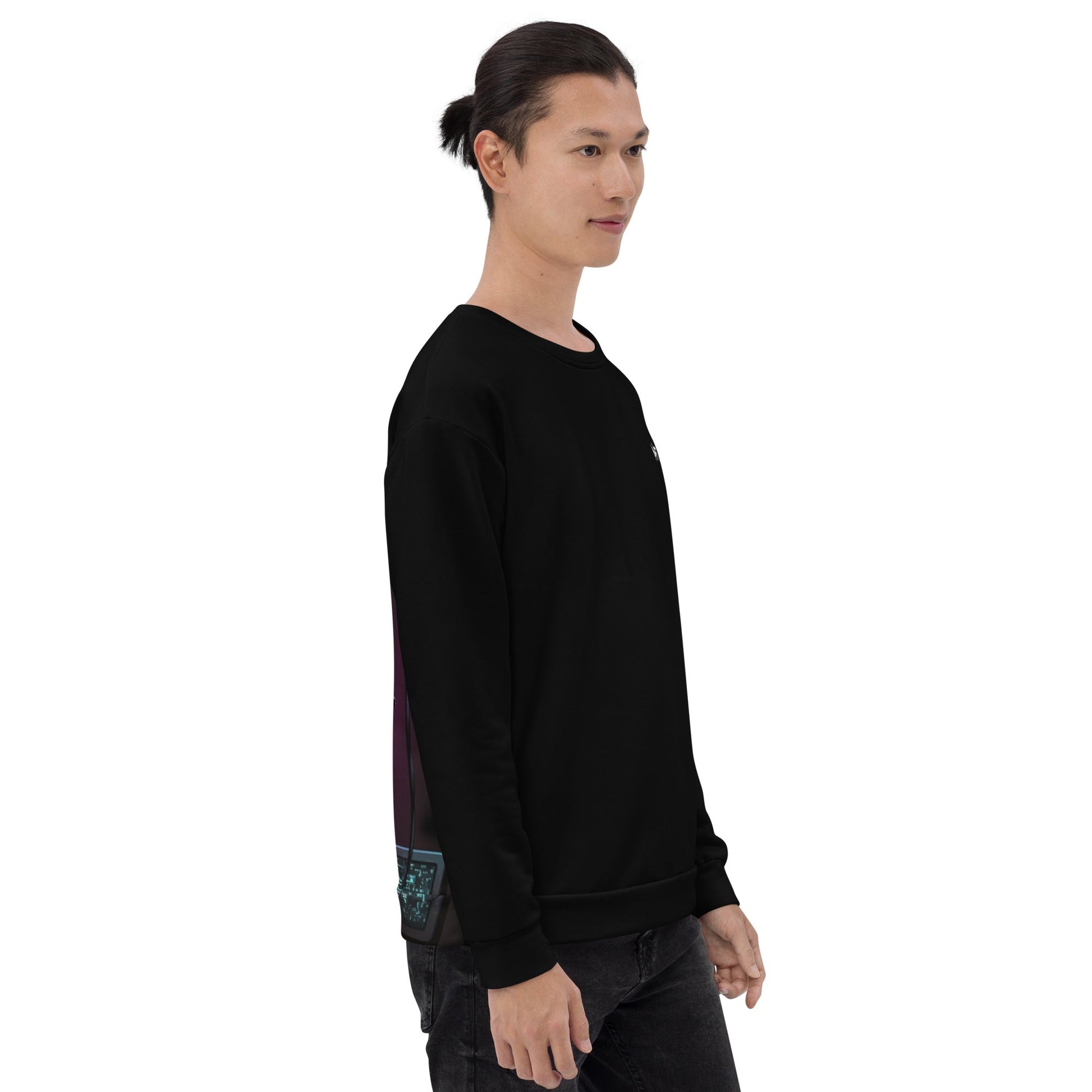 Cyberware assassin v3 - Unisex Sweatshirt ( Back Print ) by DarkByteGear
