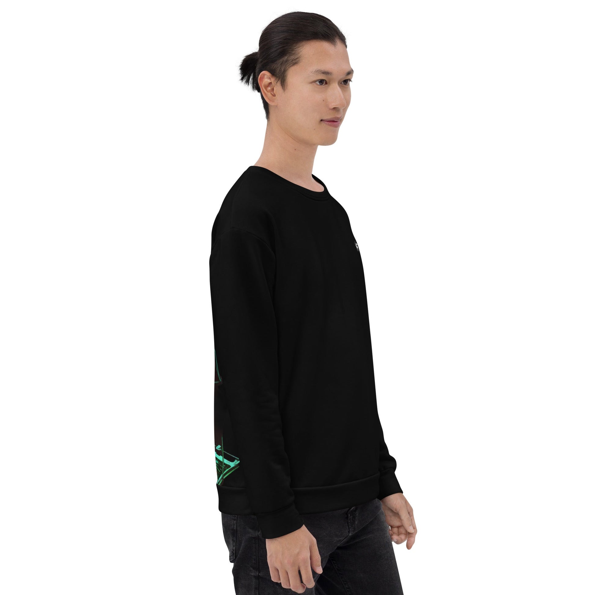 CyberWare Assassin V9 - Unisex Sweatshirt ( Back Print ) by DarkByteGear