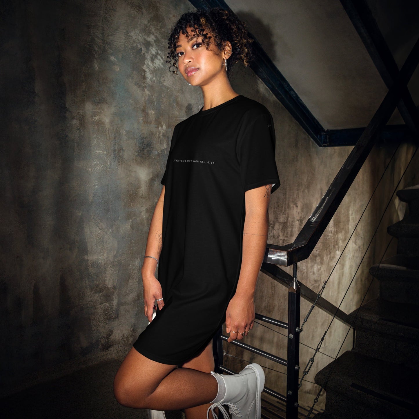 Athletes Empower Athletes - T-shirt dress by DarkByteGear