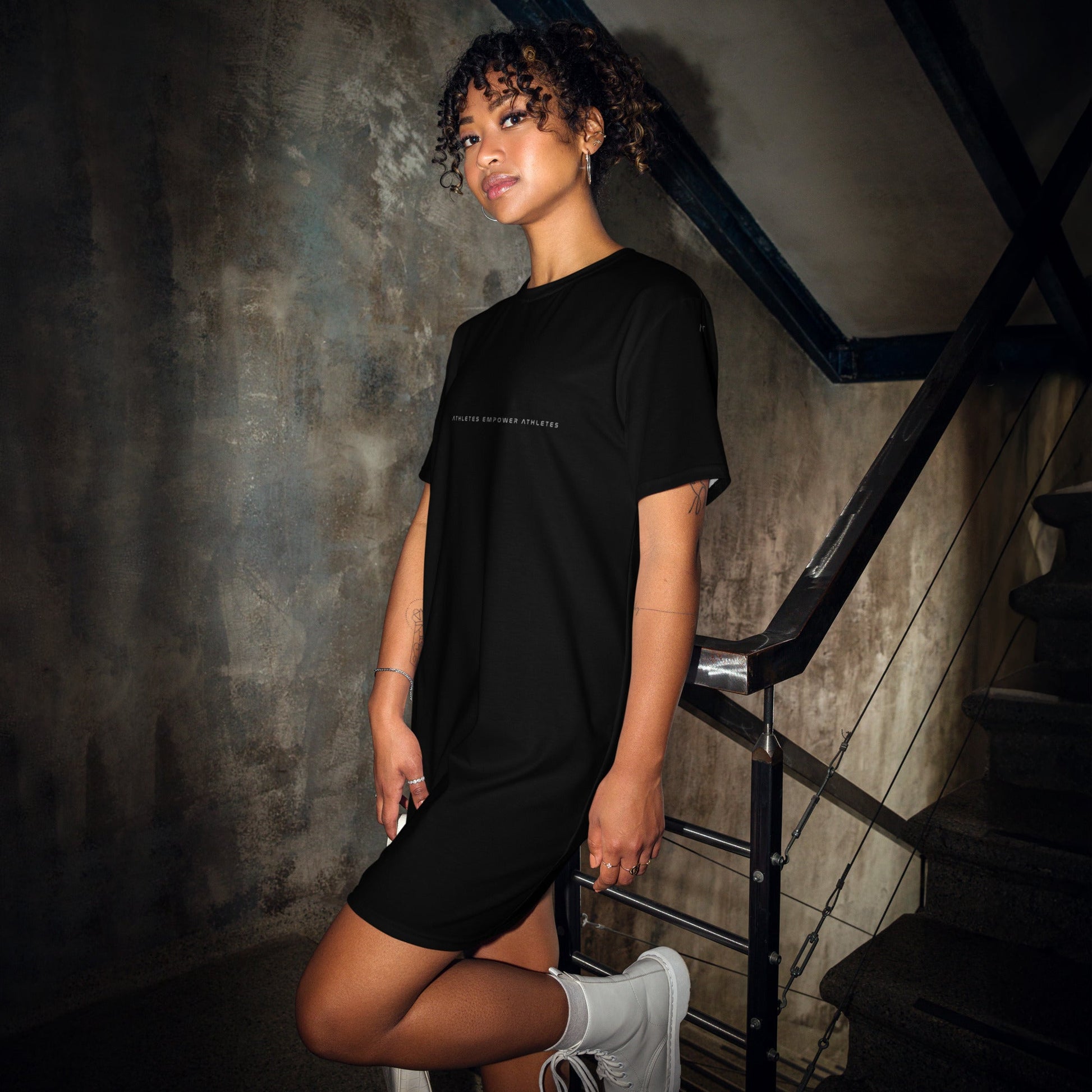 Athletes Empower Athletes - T-shirt dress by DarkByteGear