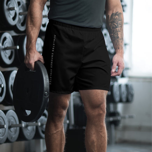 Athletes Empower Athletes - Unisex Athletic Long Shorts by DarkByteGear