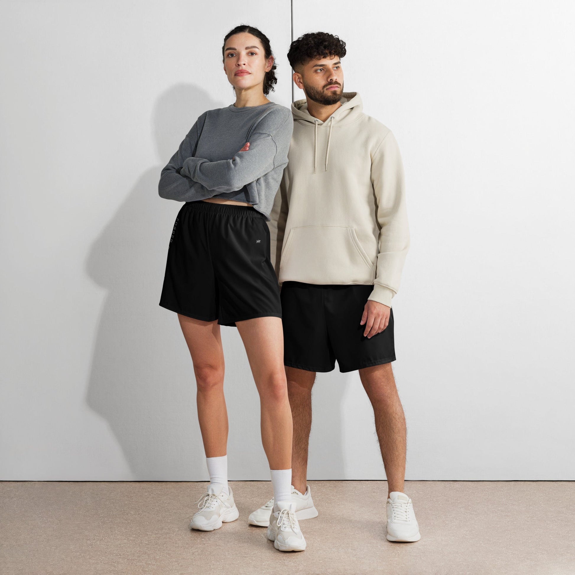 Forged by Athletes - Unisex Athletic Long Shorts by DarkByteGear