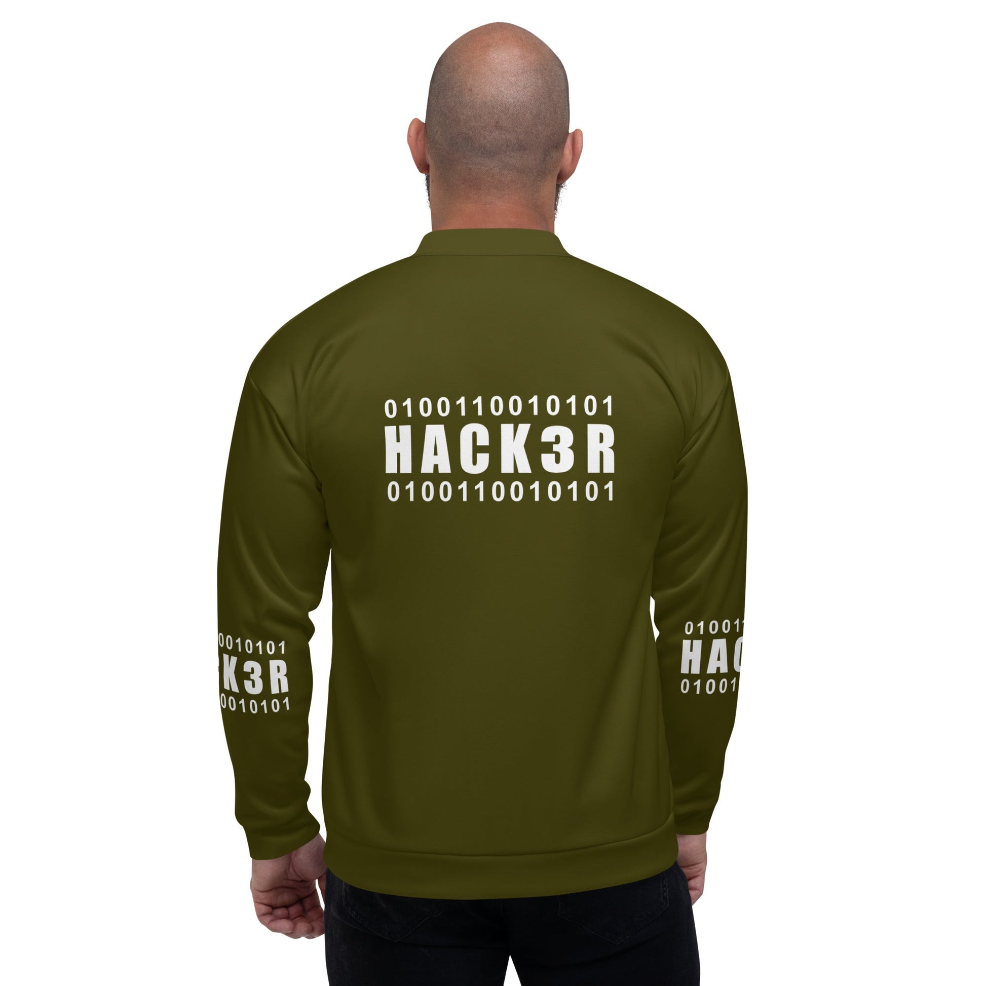 0100110010101 Hack3r - Unisex Bomber Jacket by DarkByteGear