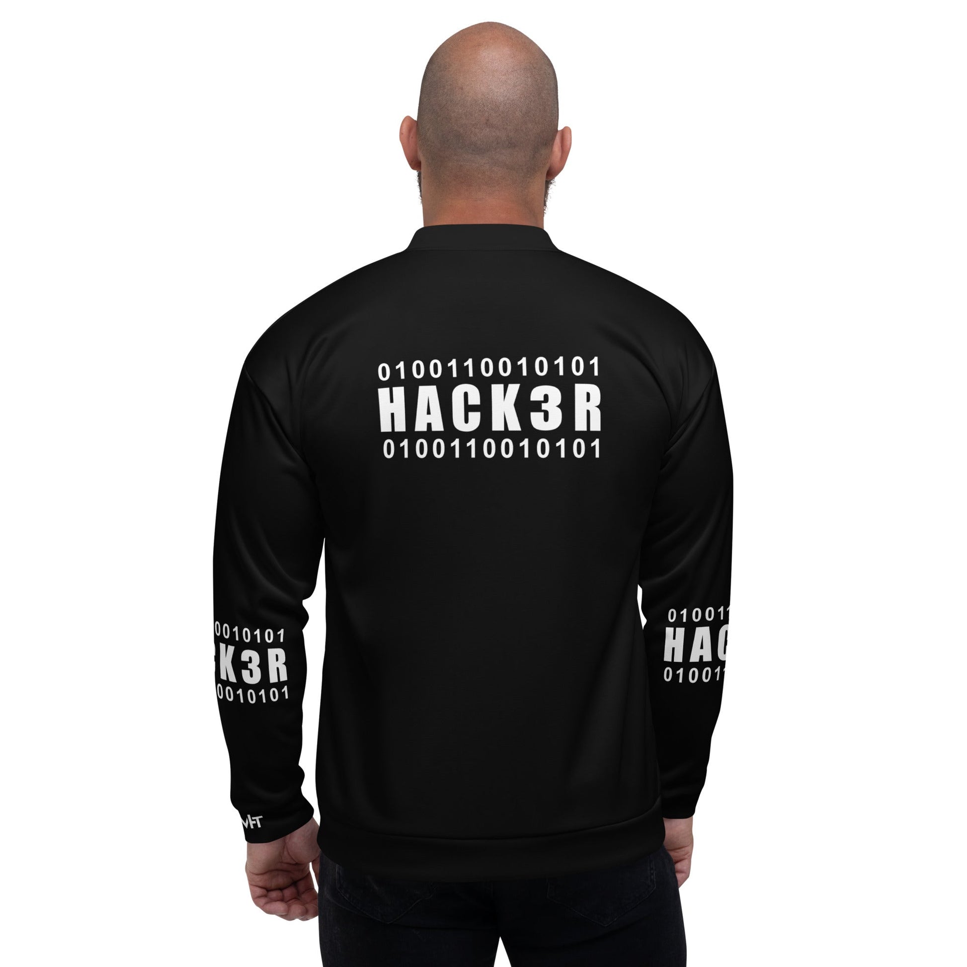100110010101 Hack3r - Unisex Bomber Jacket by DarkByteGear