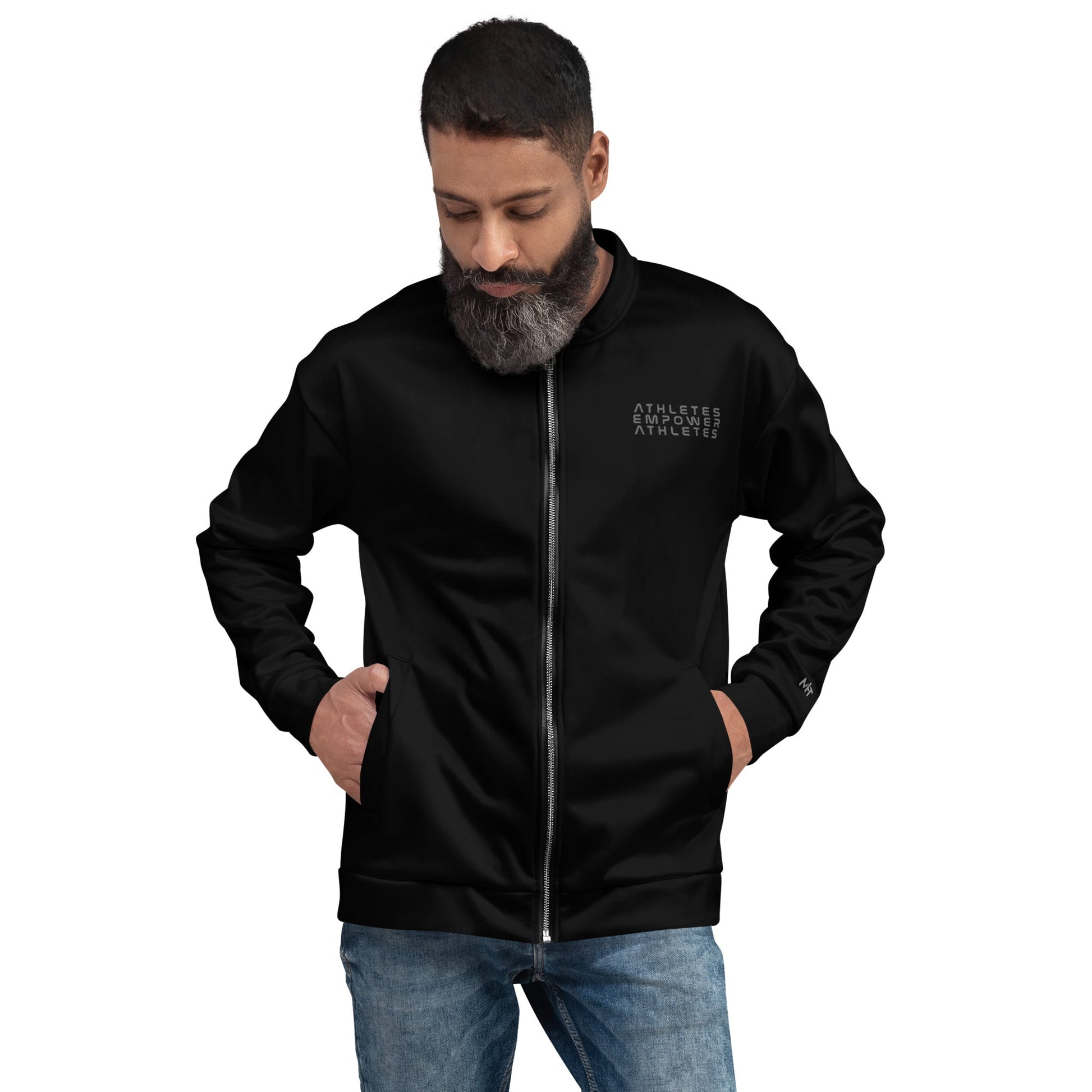 Athletes Empower Athletes - Unisex Bomber Jacket by DarkByteGear