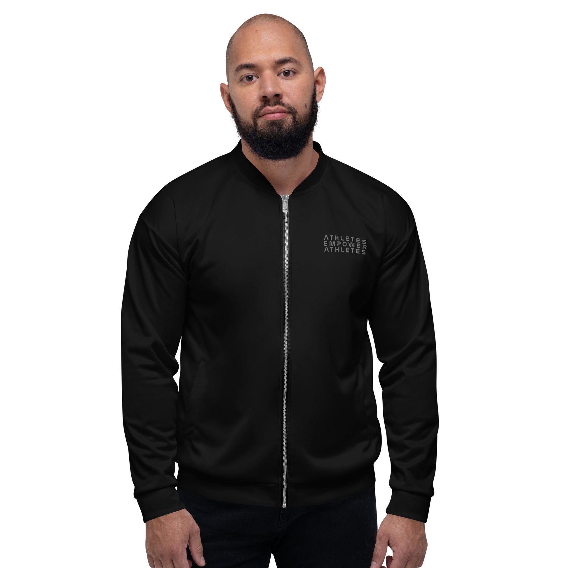 Athletes Empower Athletes - Unisex Bomber Jacket by DarkByteGear