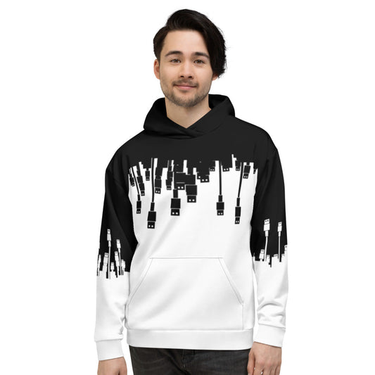 USB Ninja Cable Attack - Unisex Hoodie by DarkByteGear