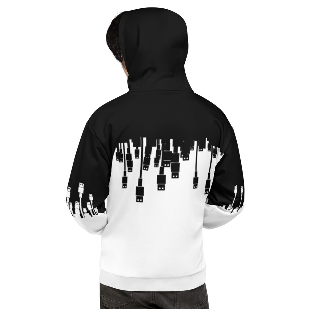 USB Ninja Cable Attack - Unisex Hoodie by DarkByteGear