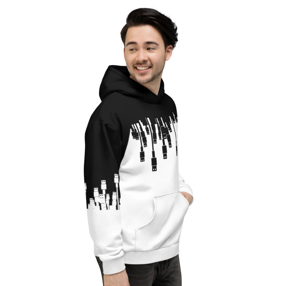 USB Ninja Cable Attack - Unisex Hoodie by DarkByteGear