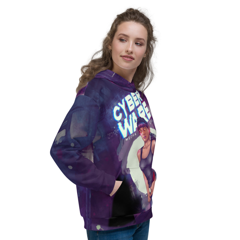 CyberWare Mecha Girl - Unisex Hoodie by DarkByteGear