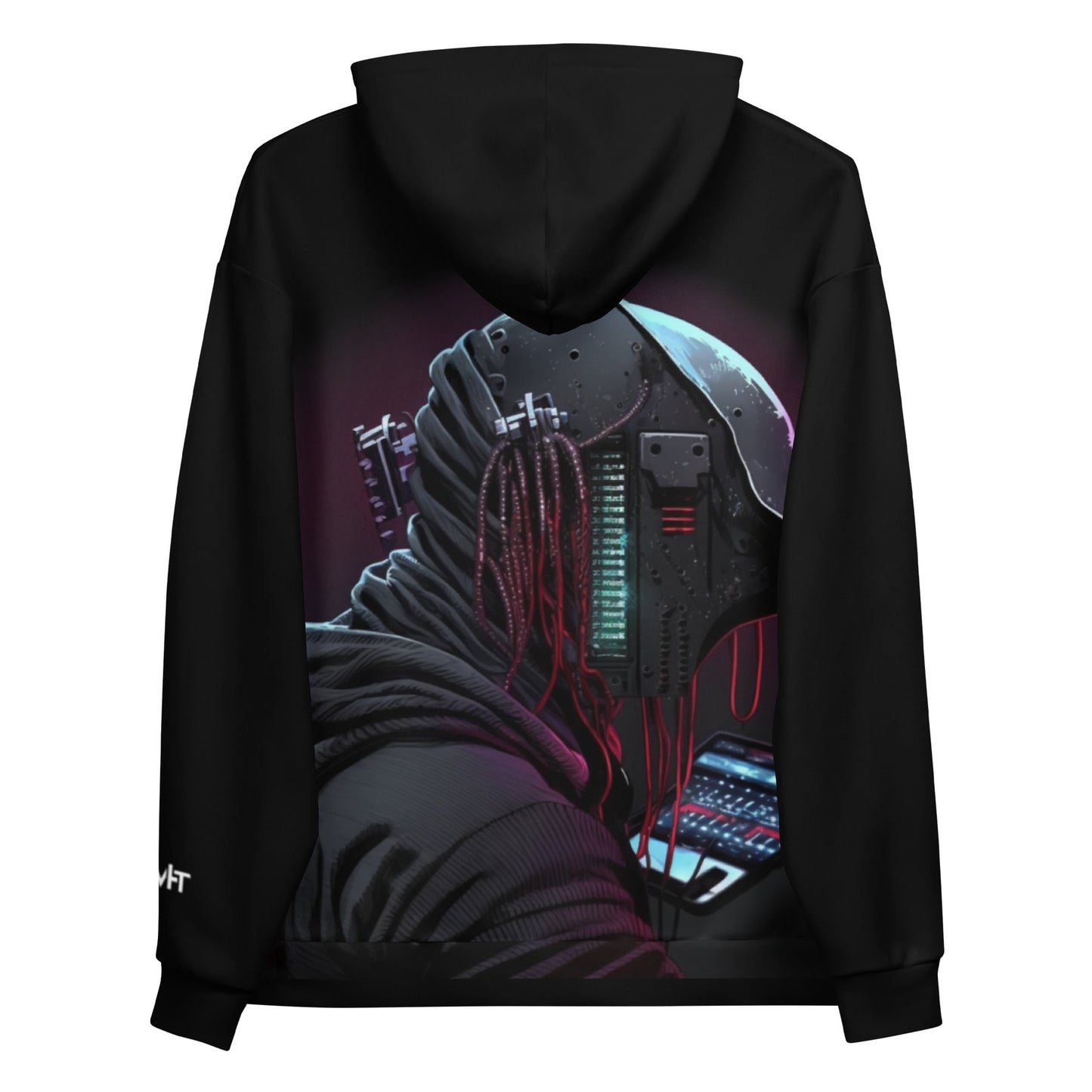 Cyberware assassin v4 - Unisex Hoodie (back print) by DarkByteGear