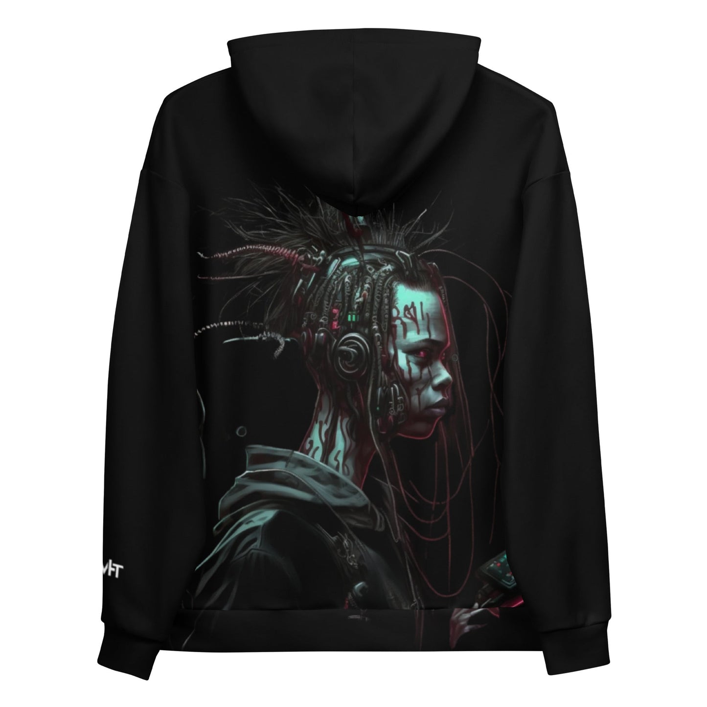 Cyberware assassin v7 - Unisex Hoodie (back print) by DarkByteGear