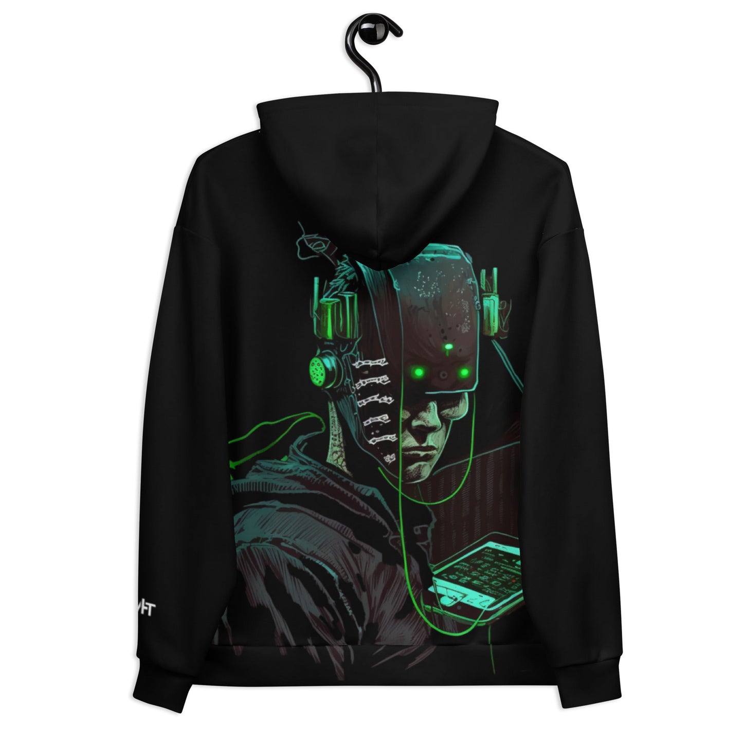 Cyberware assassin v9 - Unisex Hoodie (back print) by DarkByteGear