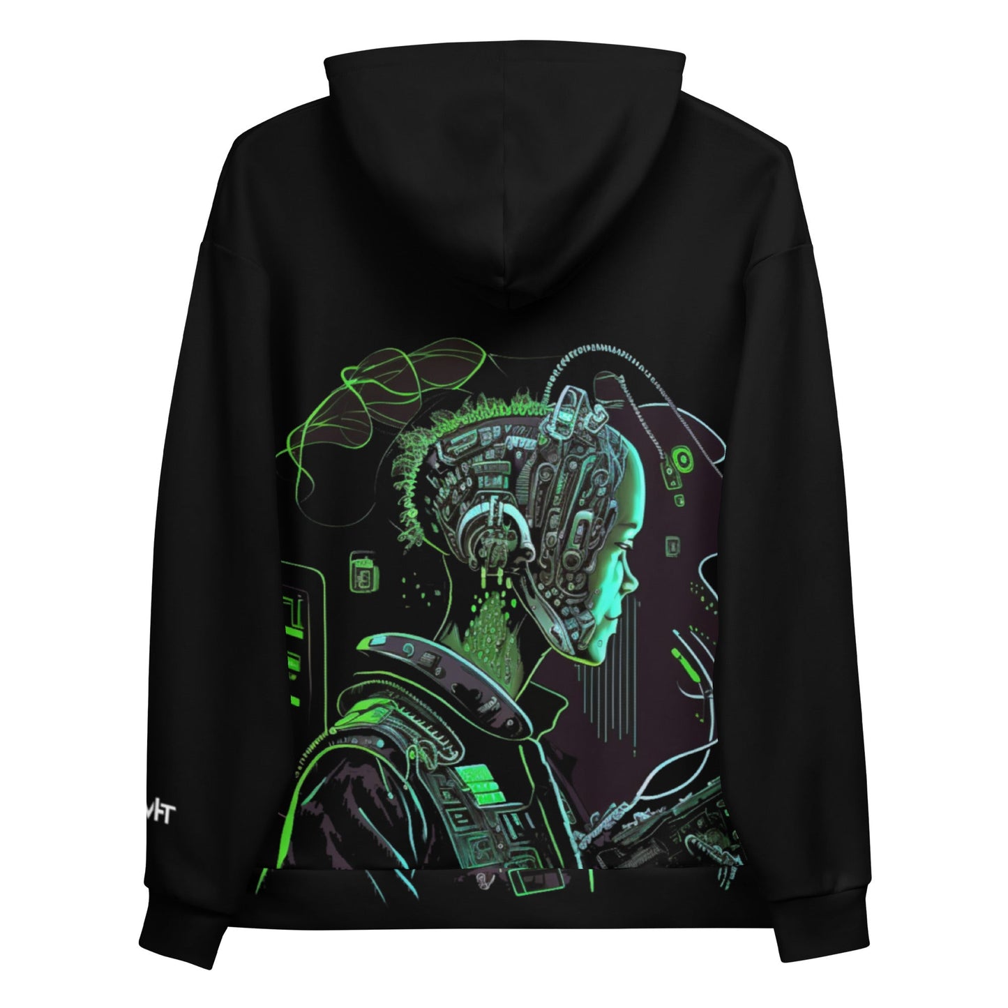 Cyberware assassin v10 - Unisex Hoodie (back print) by DarkByteGear