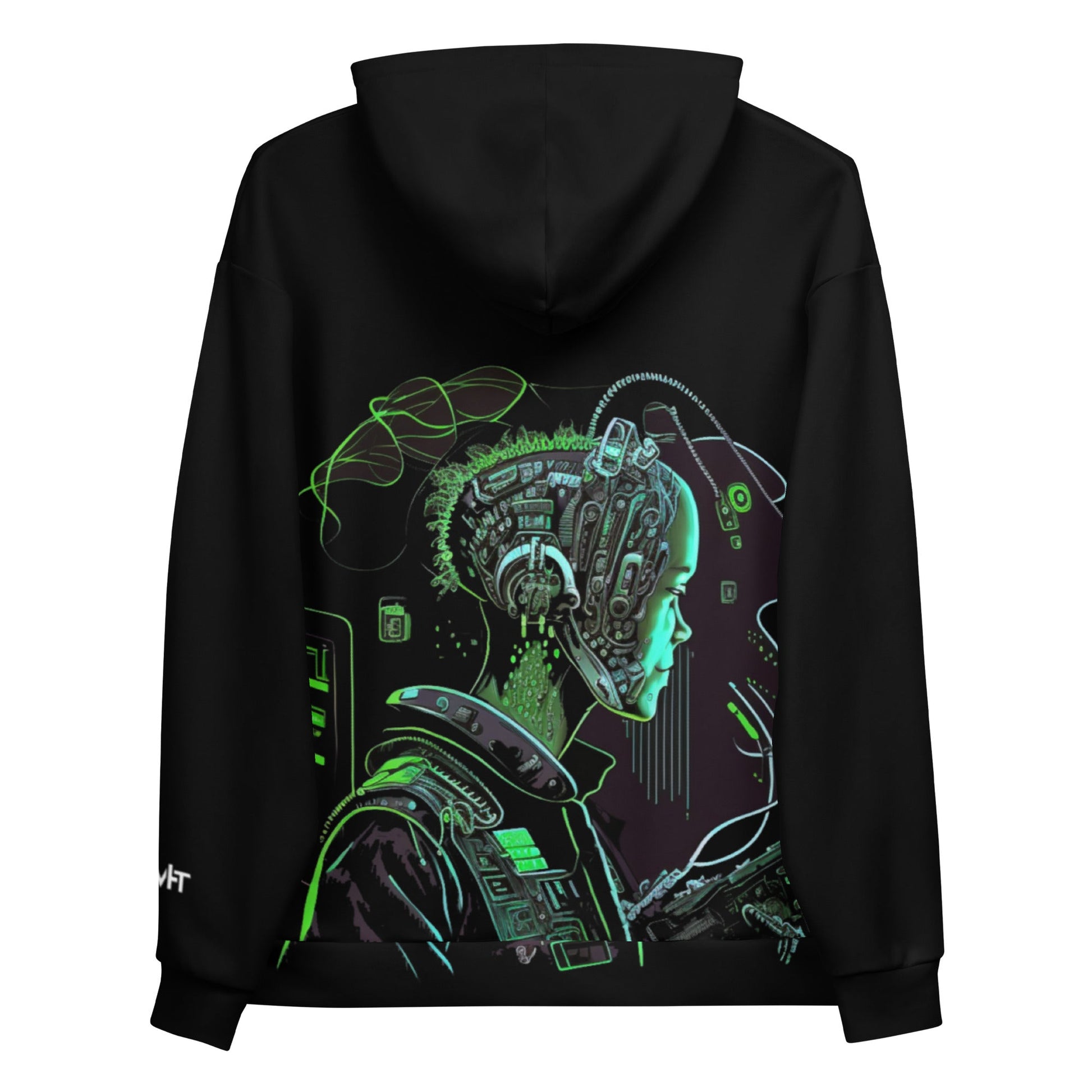 Cyberware assassin v10 - Unisex Hoodie (back print) by DarkByteGear
