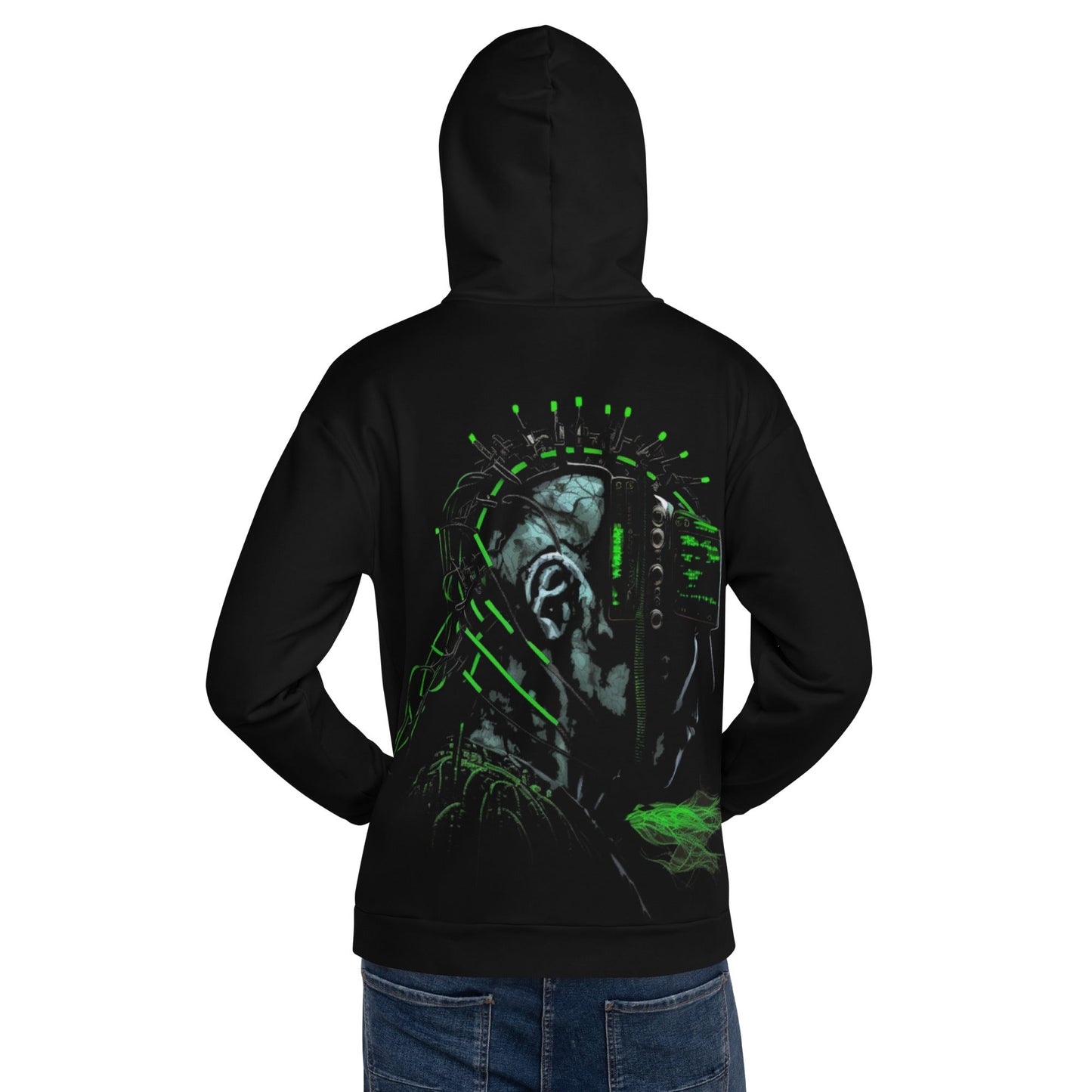 CyberWare Assassin V13 - Unisex Hoodie ( Back Print ) by DarkByteGear