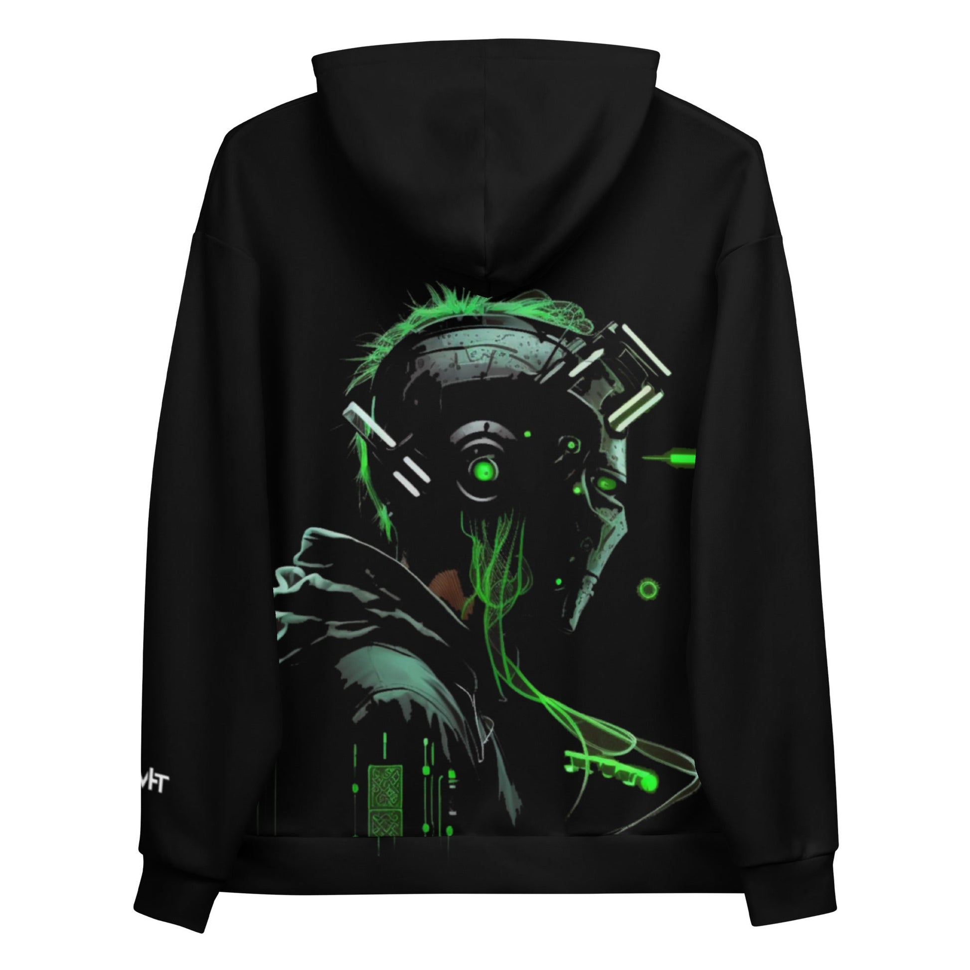 Cyberware assassin v14 - Unisex Hoodie (back print) by DarkByteGear