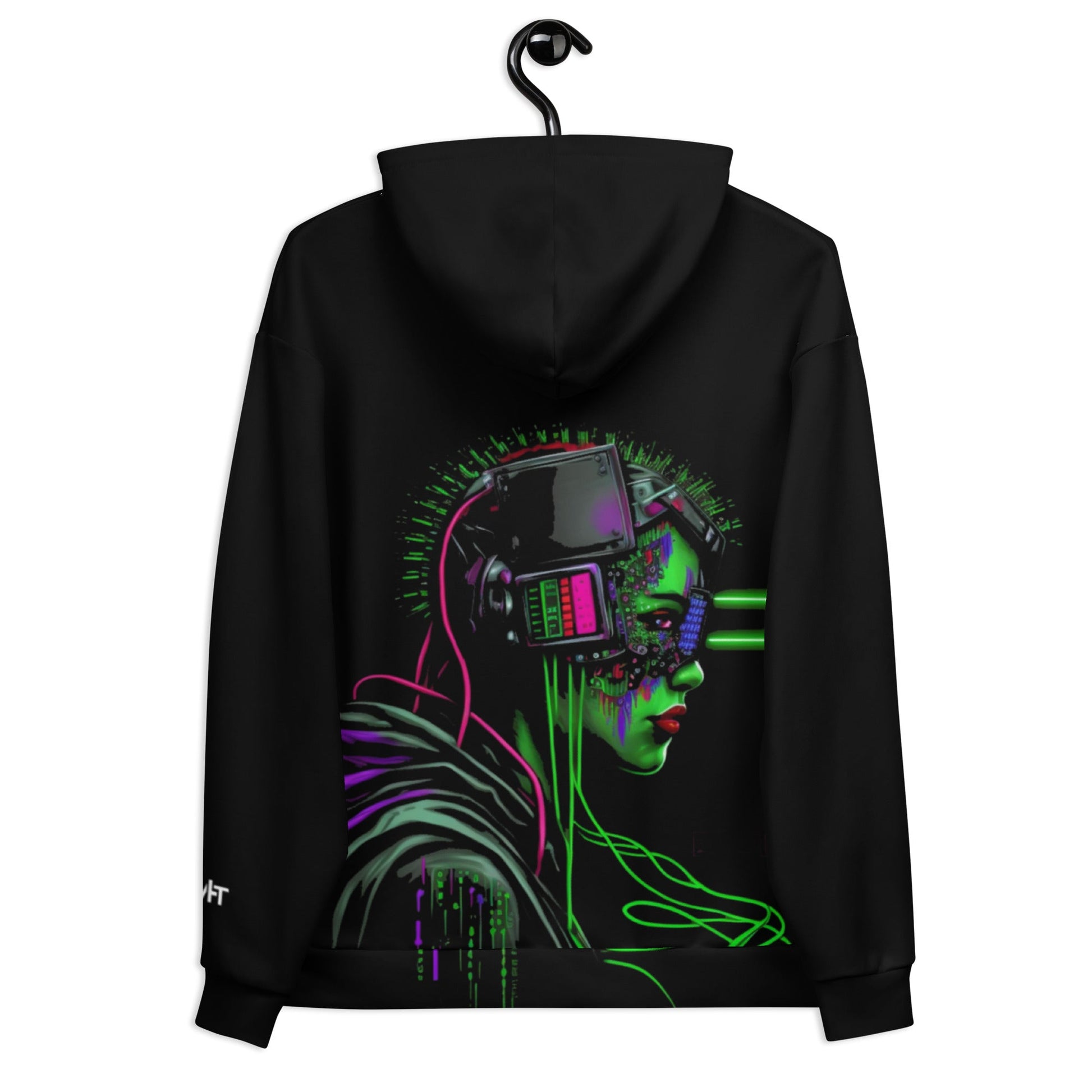 Cyberware assassin v22 - Unisex Hoodie (back print) by DarkByteGear