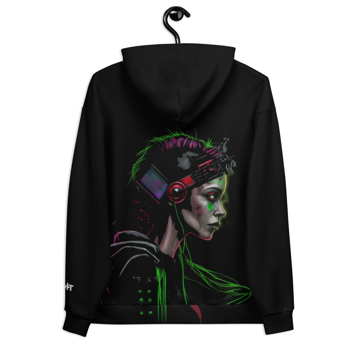 Cyberware assassin v24 - Unisex Hoodie (back print) by DarkByteGear