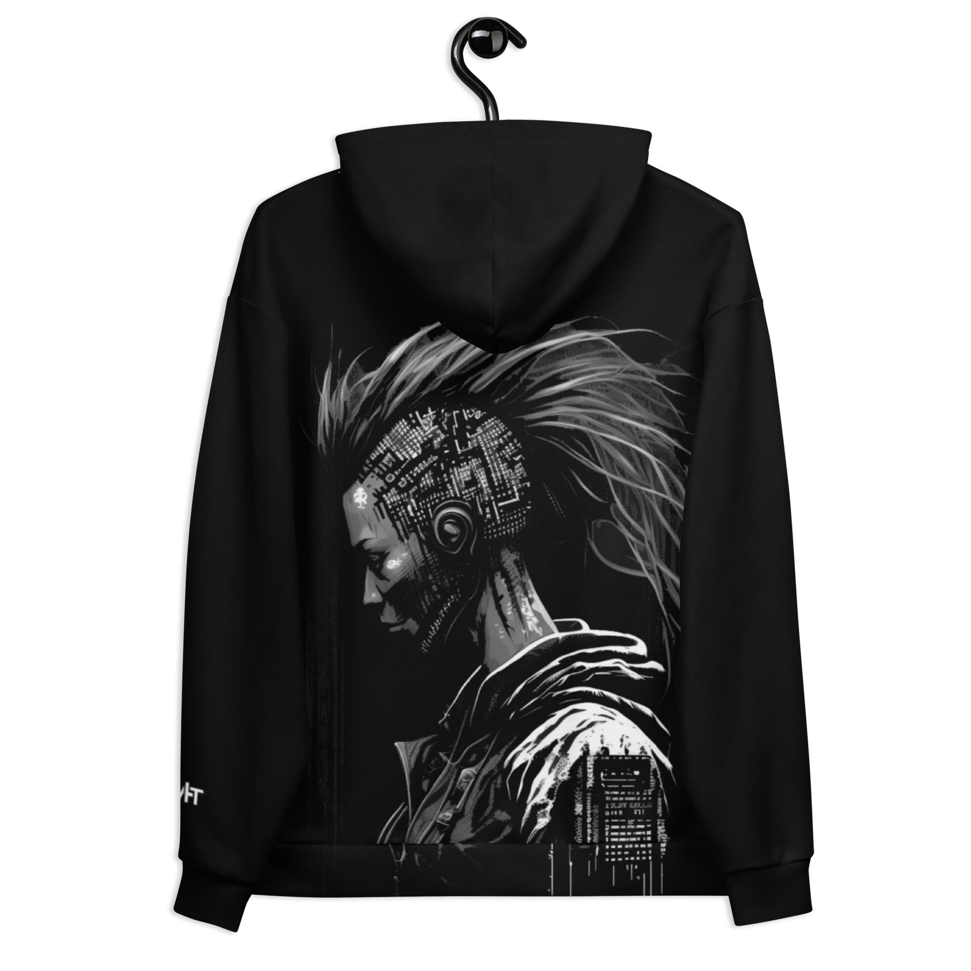Cyberware assassin v27 - Unisex Hoodie (back print) by DarkByteGear