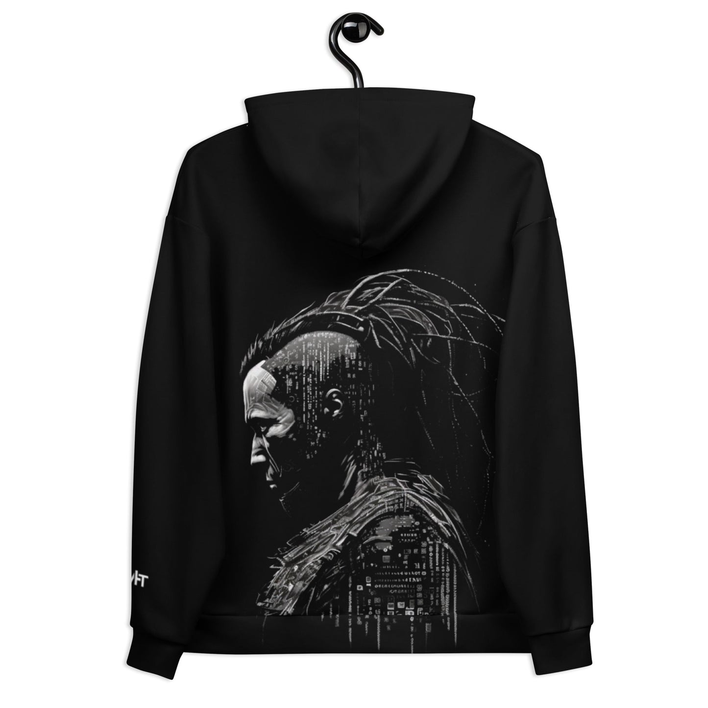 Cyberware assassin v31 - Unisex Hoodie (back print) by DarkByteGear