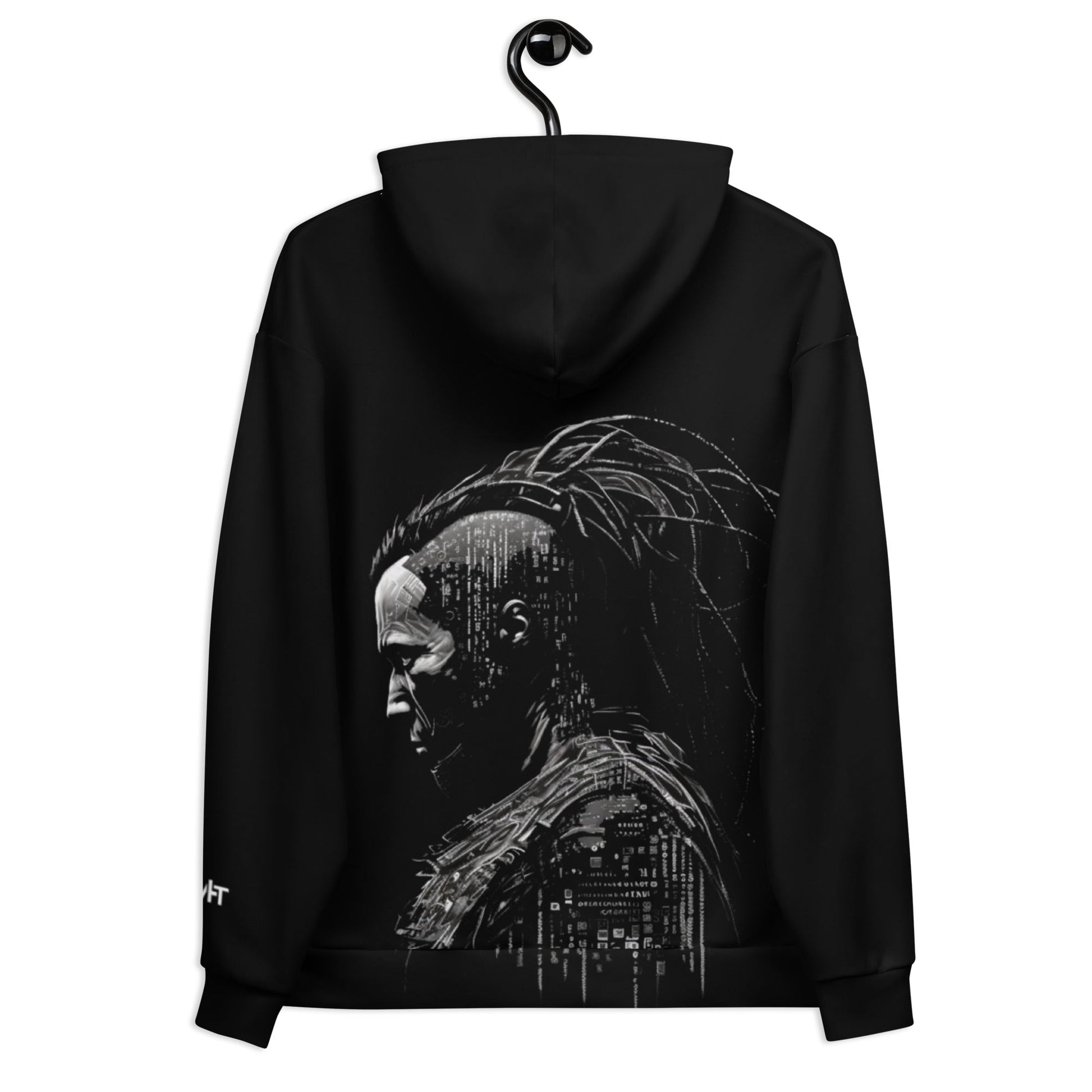 Cyberware assassin v31 - Unisex Hoodie (back print) by DarkByteGear