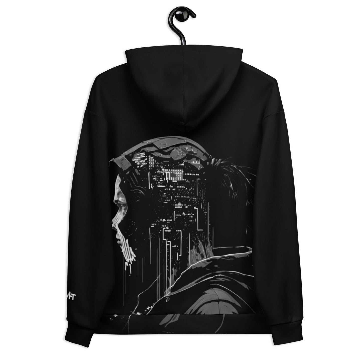 Cyberware assassin v37 - Unisex Hoodie (back print) by DarkByteGear
