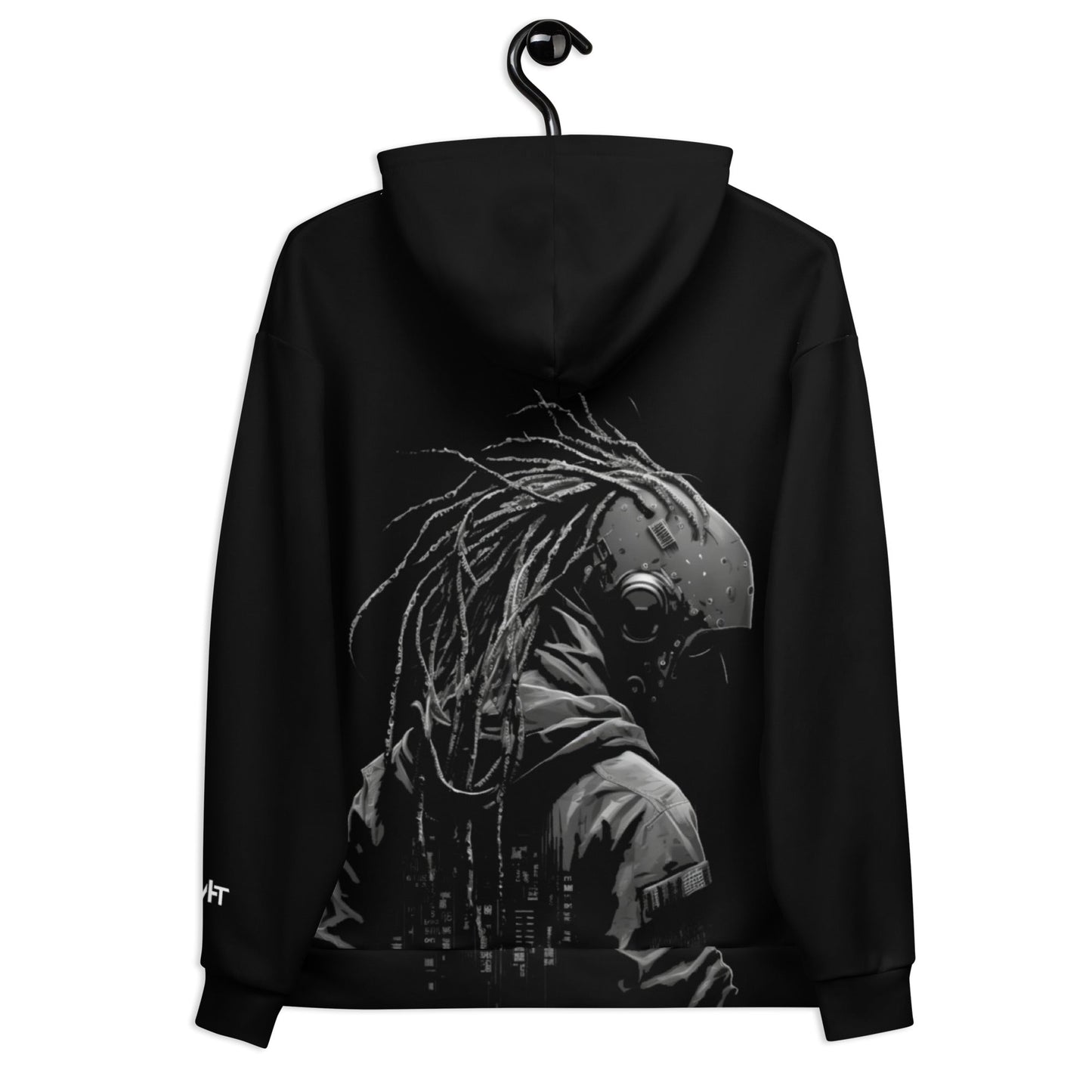 Cyberware assassin v39 - Unisex Hoodie (back print) by DarkByteGear