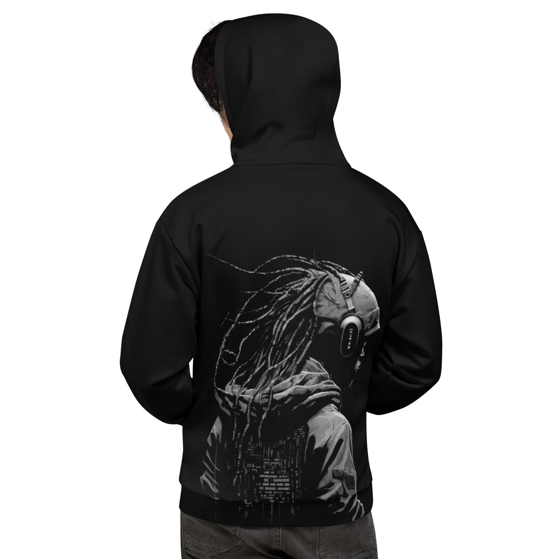 Cyberware assassin v40 - Unisex Hoodie (back print) by DarkByteGear