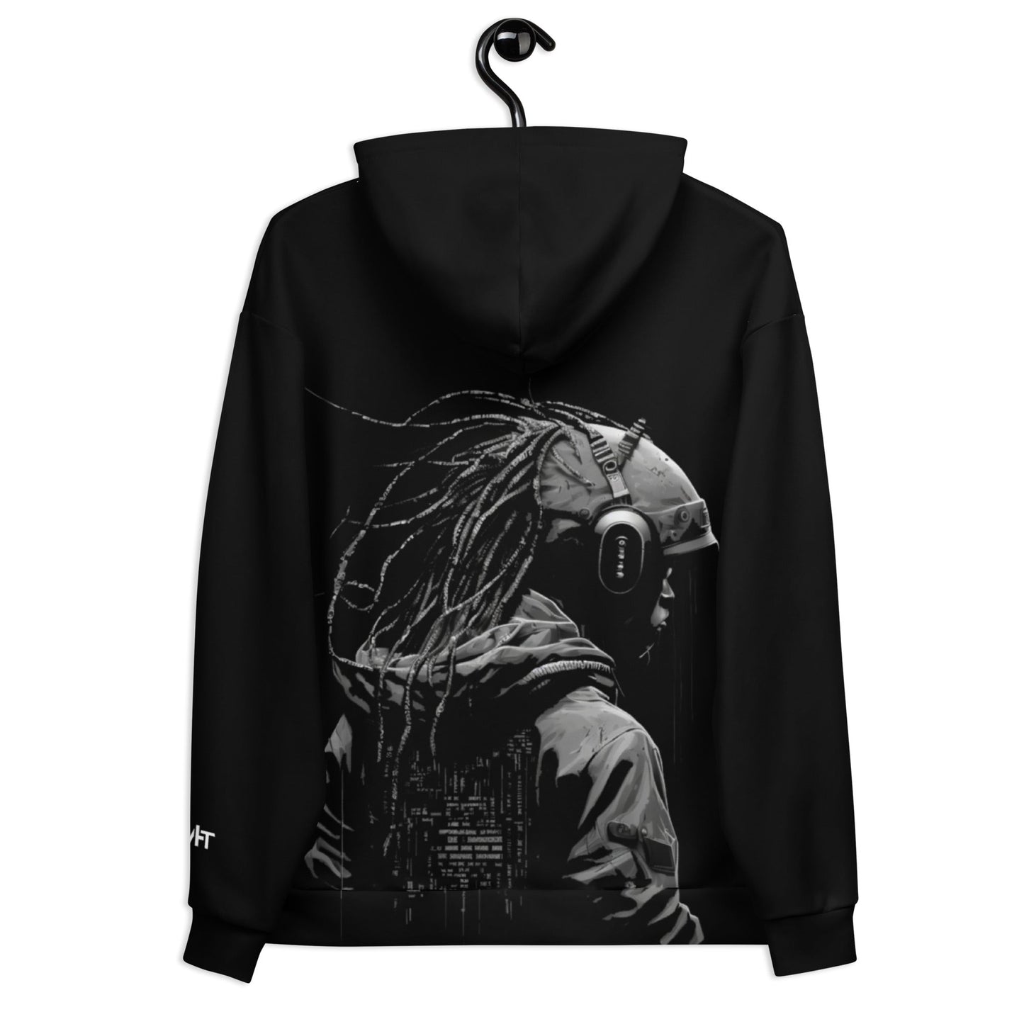 Cyberware assassin v40 - Unisex Hoodie (back print) by DarkByteGear