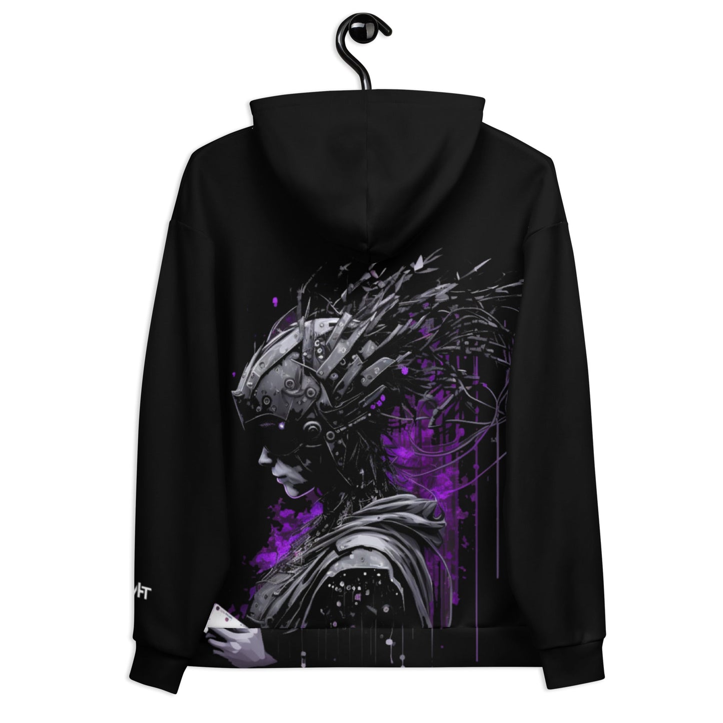 Cyberware assassin v42 - Unisex Hoodie (back print) by DarkByteGear