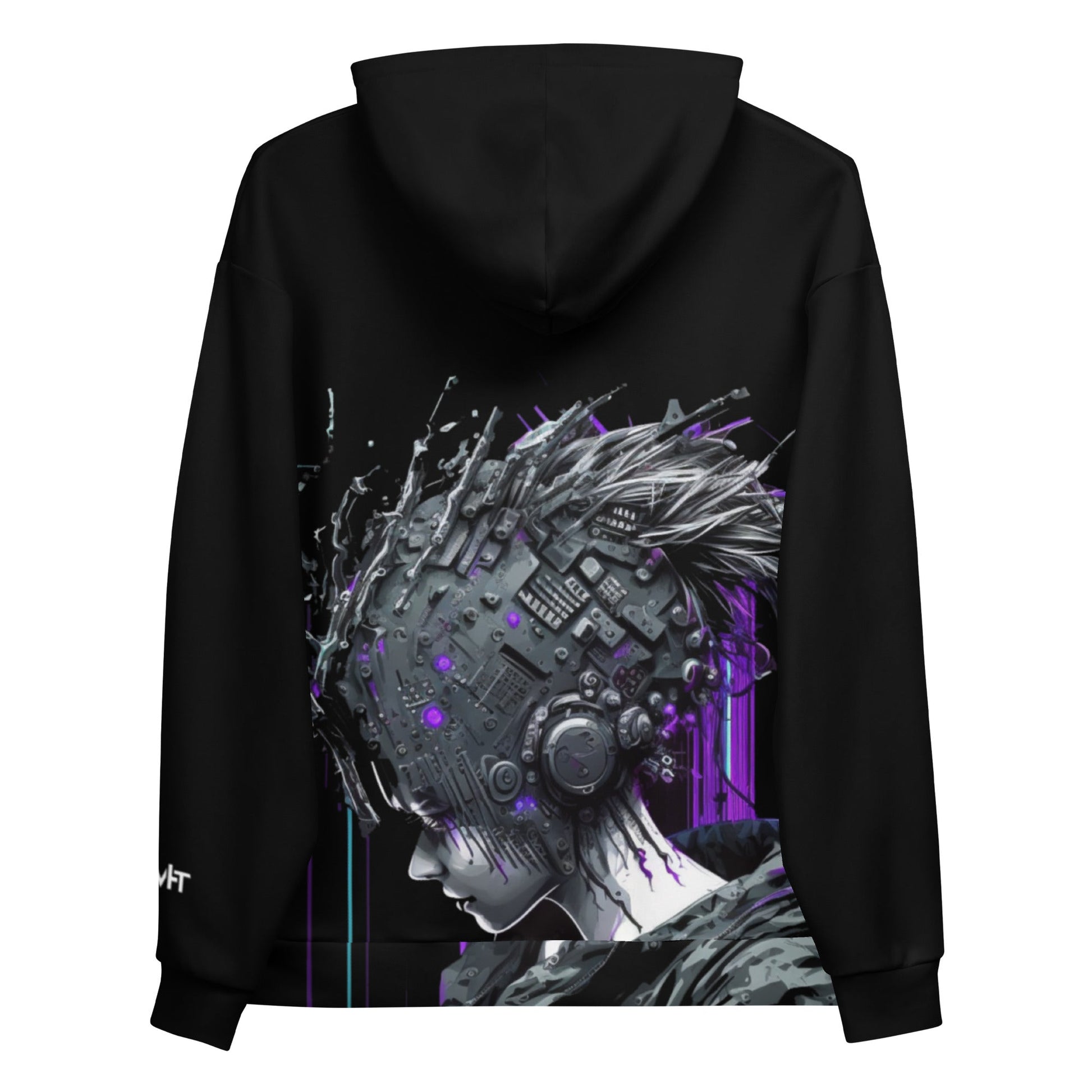 Cyberware assassin v43 - Unisex Hoodie (back print) by DarkByteGear
