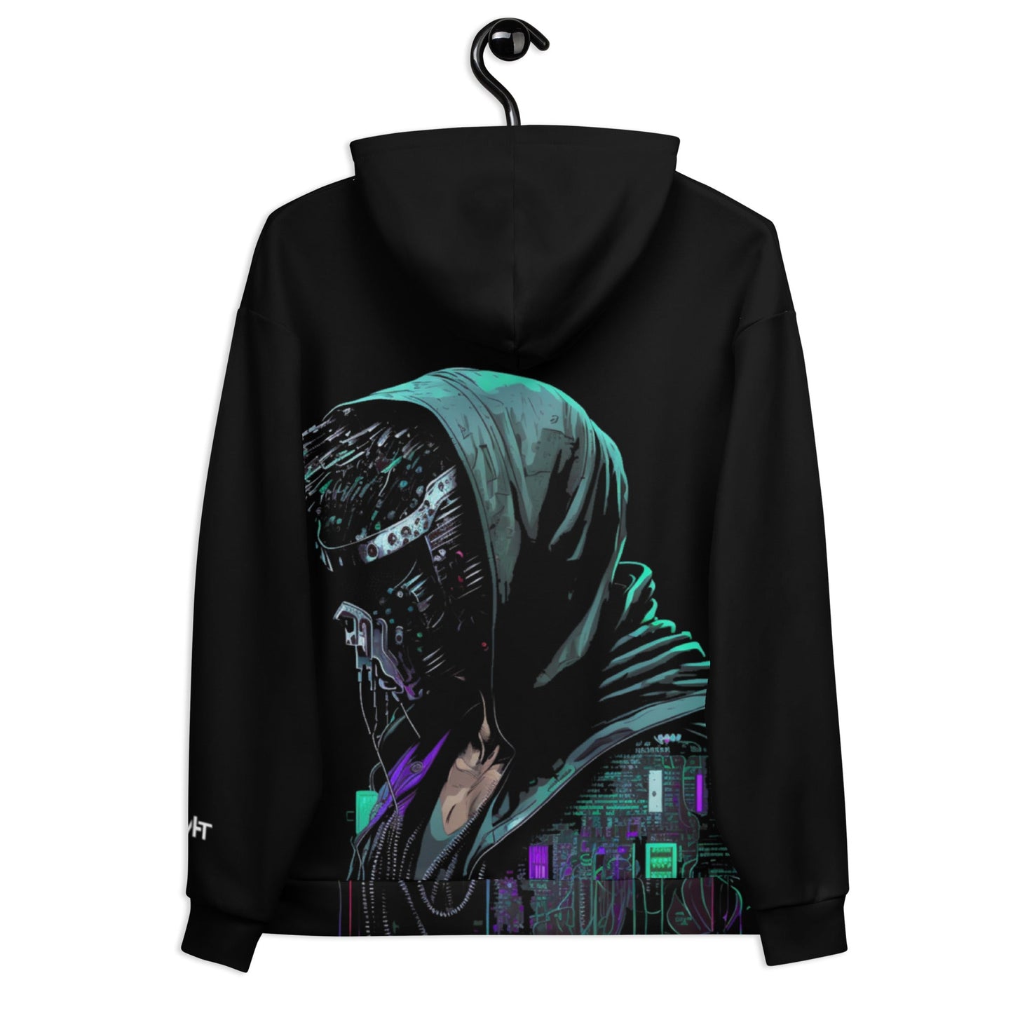 Cyberware assassin v52 - Unisex Hoodie (back print) by DarkByteGear