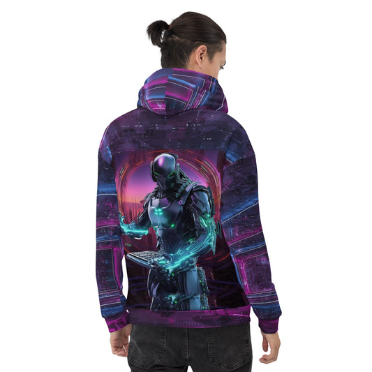 Alex Cyberion Entering the portal - Unisex Hoodie by DarkByteGear