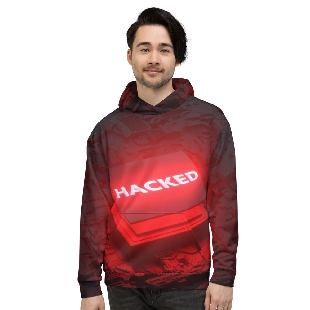 Hacked v2 - Unisex Hoodie by DarkByteGear