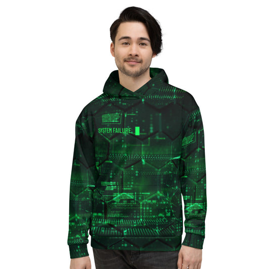 System Failure v1.0 - Unisex Hoodie by DarkByteGear