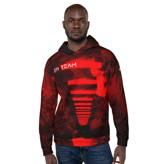 Cyber security Red Team v9.0 - Unisex Hoodie by DarkByteGear