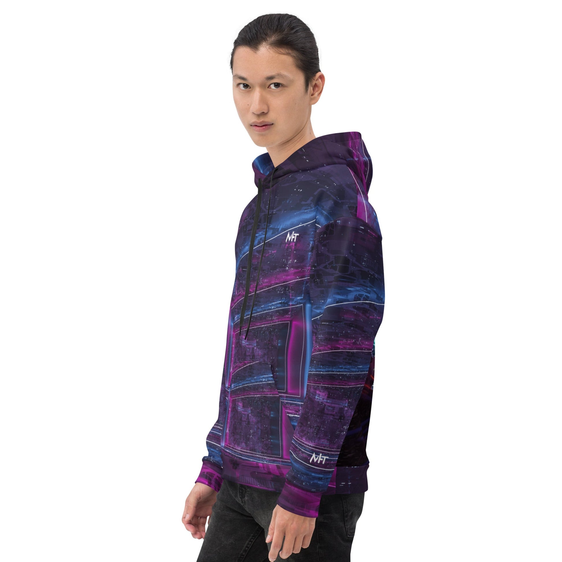 Alex Cyberion Entering the portal - Unisex Hoodie by DarkByteGear