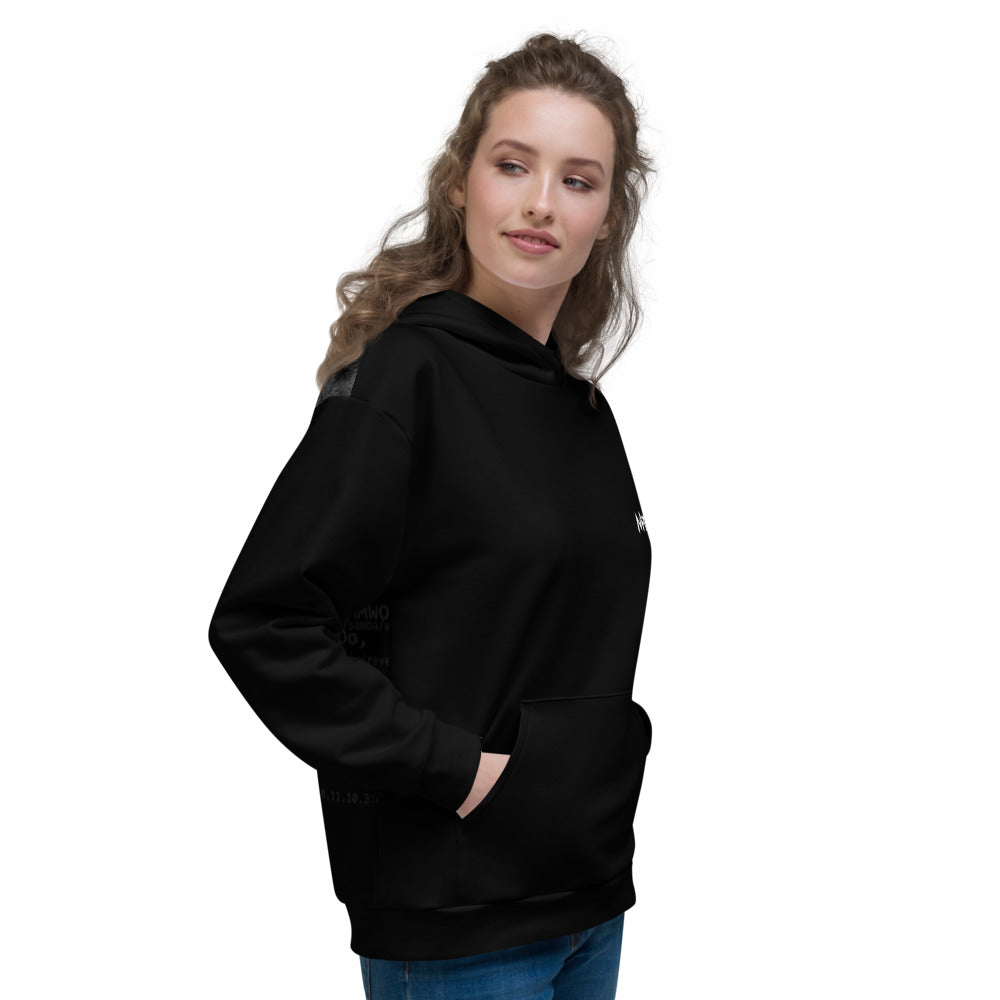 Evil twin - Unisex Hoodie (back print) by DarkByteGear