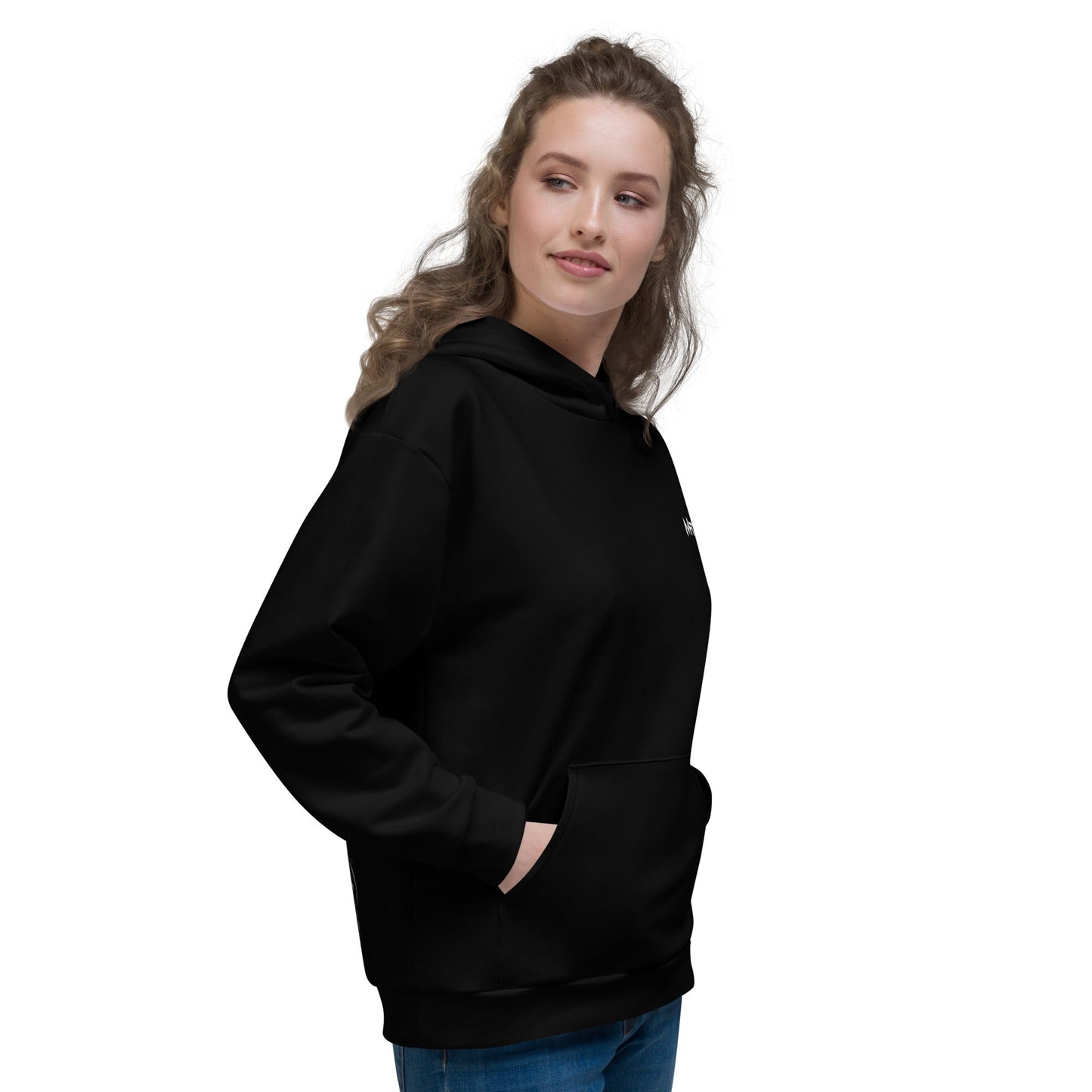Cyberware assassin v38 - Unisex Hoodie (back print) by DarkByteGear