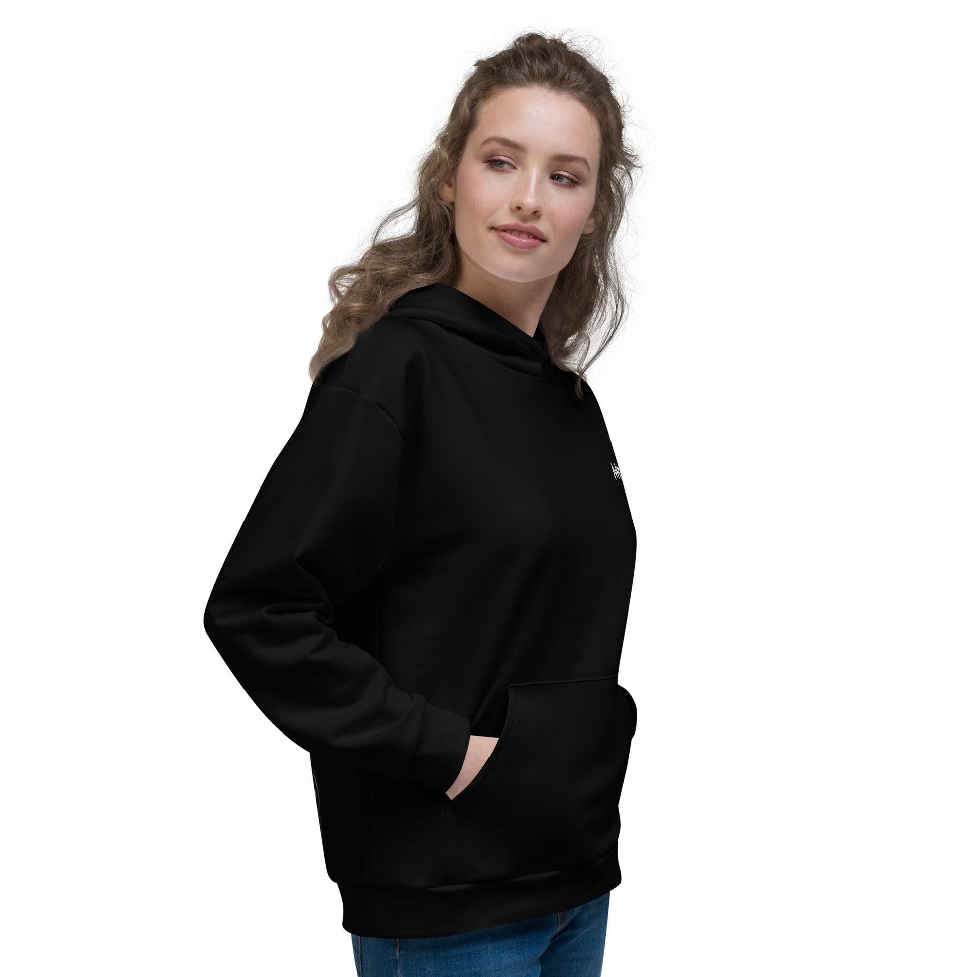 Cyberware assassin v38 - Unisex Hoodie (back print) by DarkByteGear
