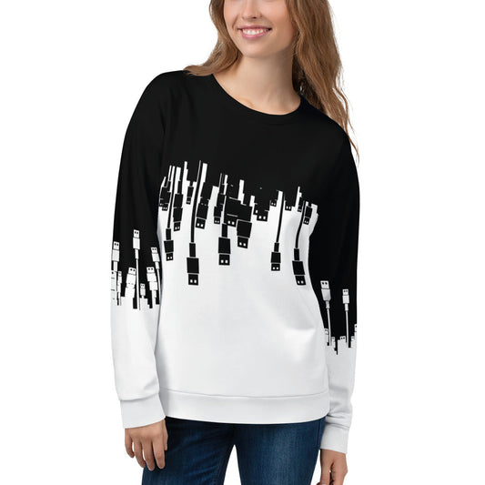 USB Ninja Cable Attack - Unisex Sweatshirt by DarkByteGear