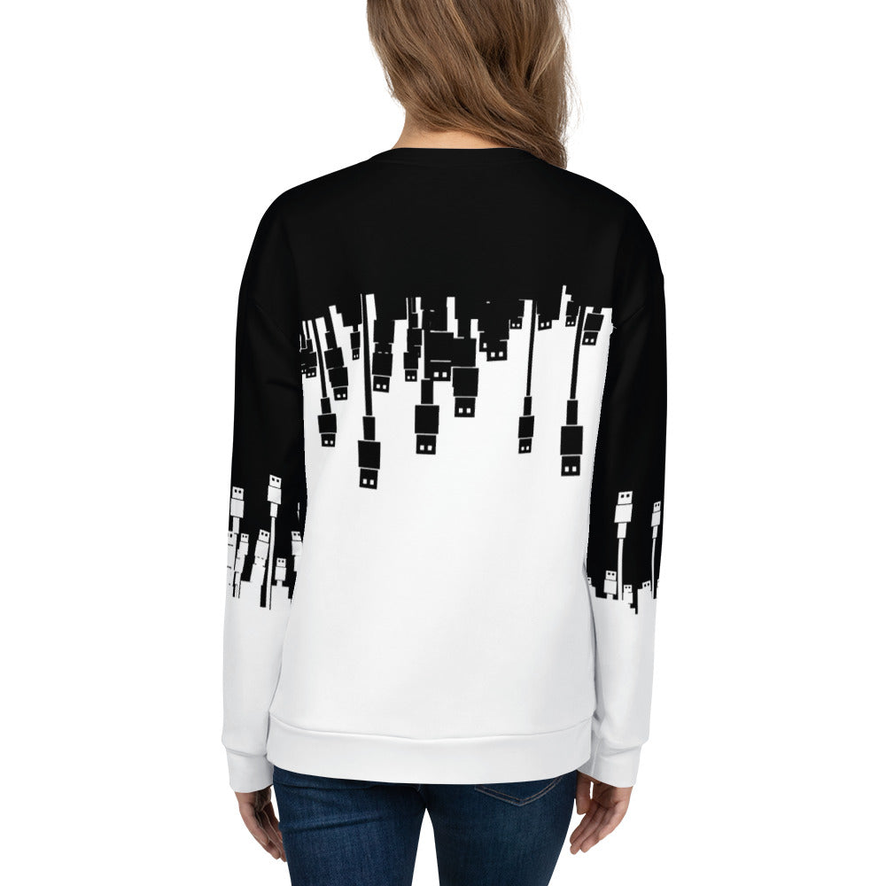 USB Ninja Cable Attack - Unisex Sweatshirt by DarkByteGear
