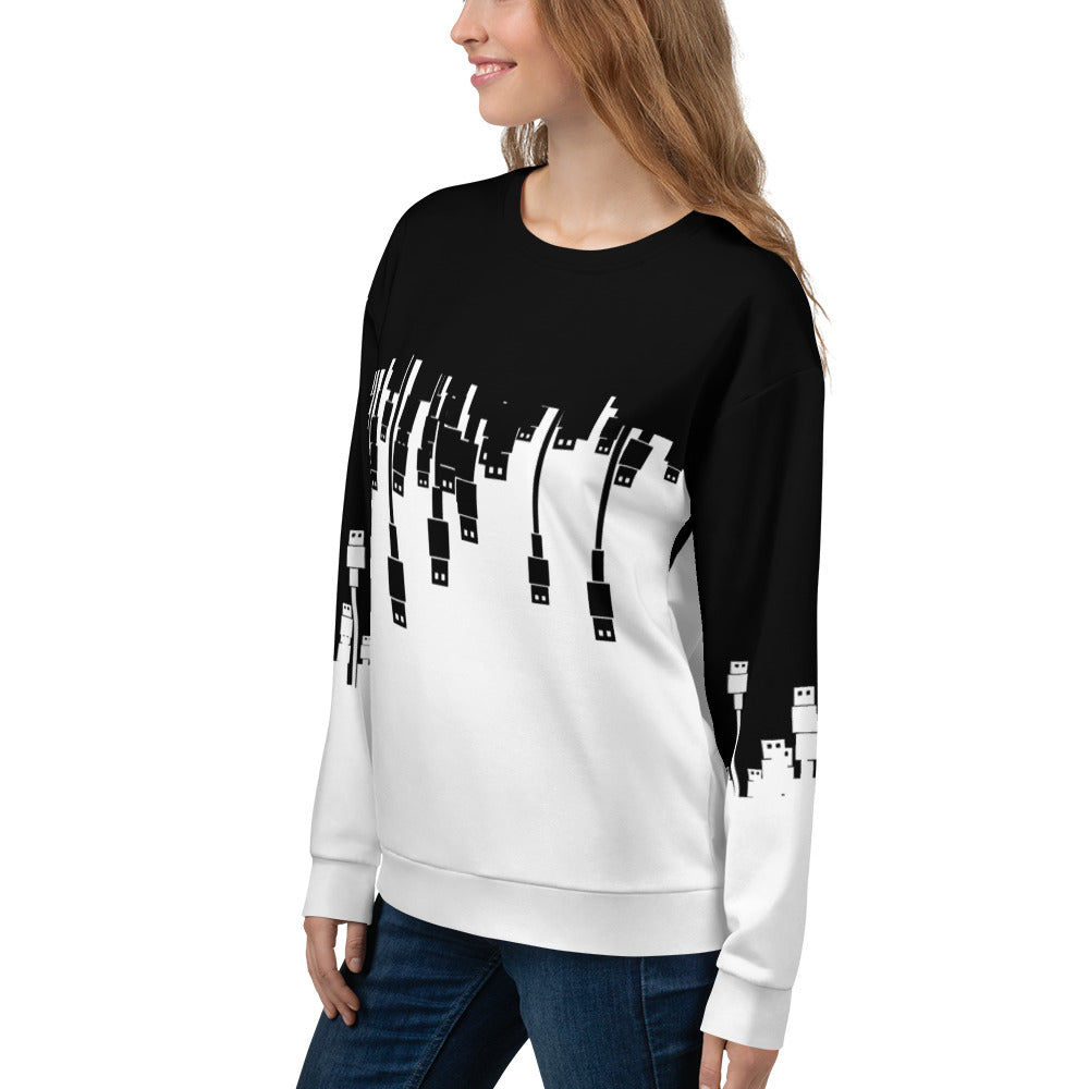 USB Ninja Cable Attack - Unisex Sweatshirt by DarkByteGear